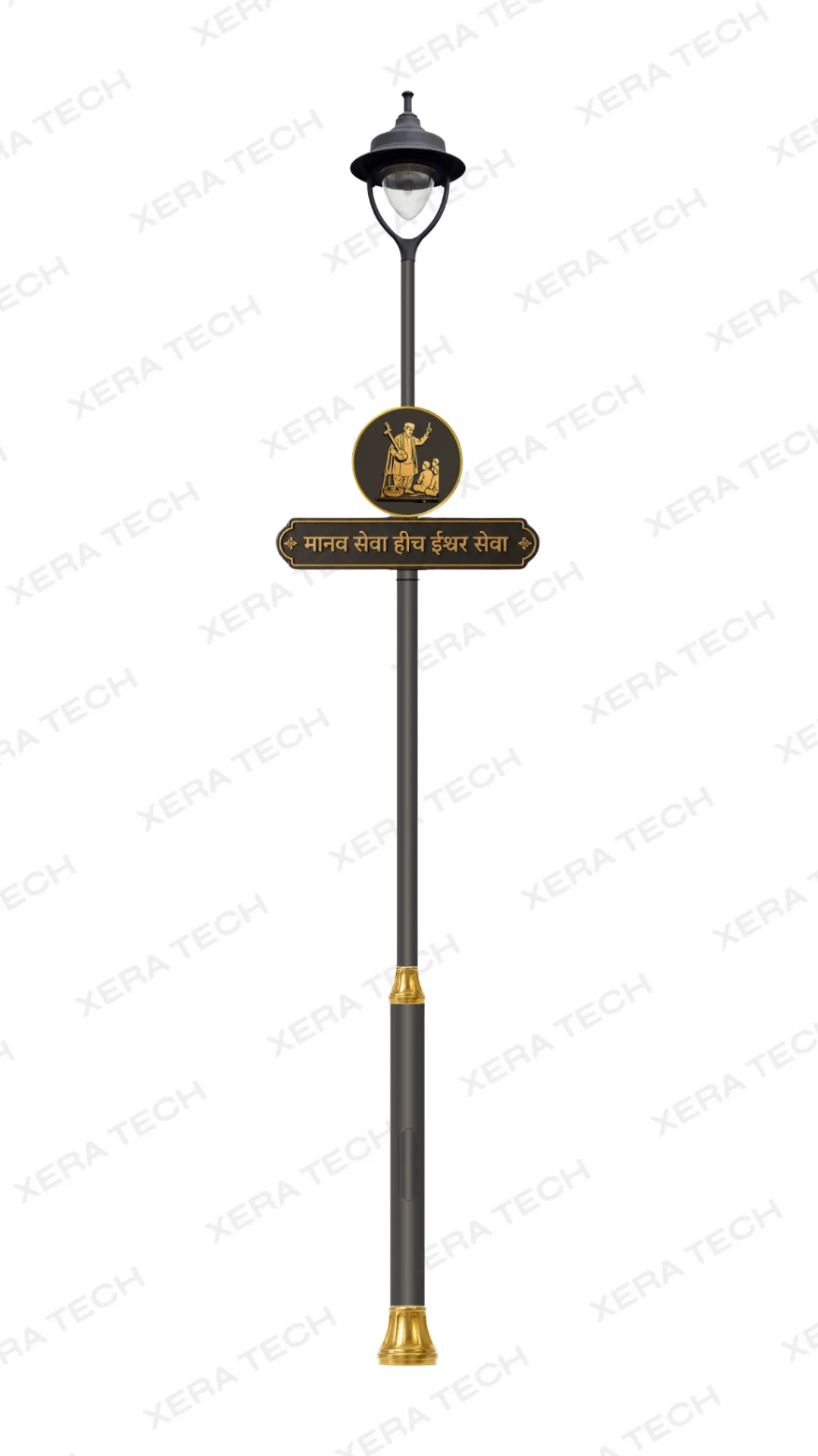 Decorative LED street light pole design 1