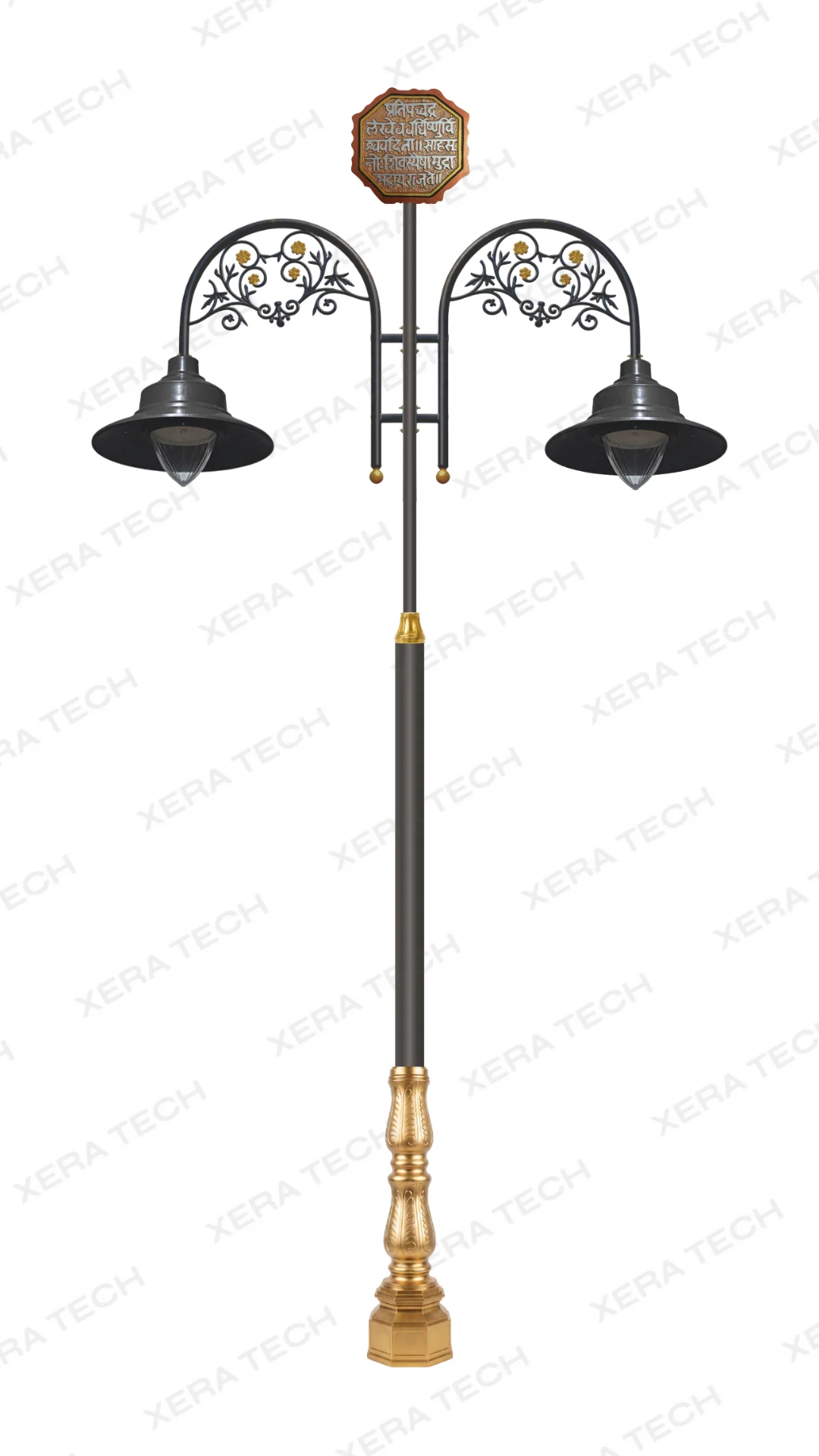 Decorative LED street light pole design 7