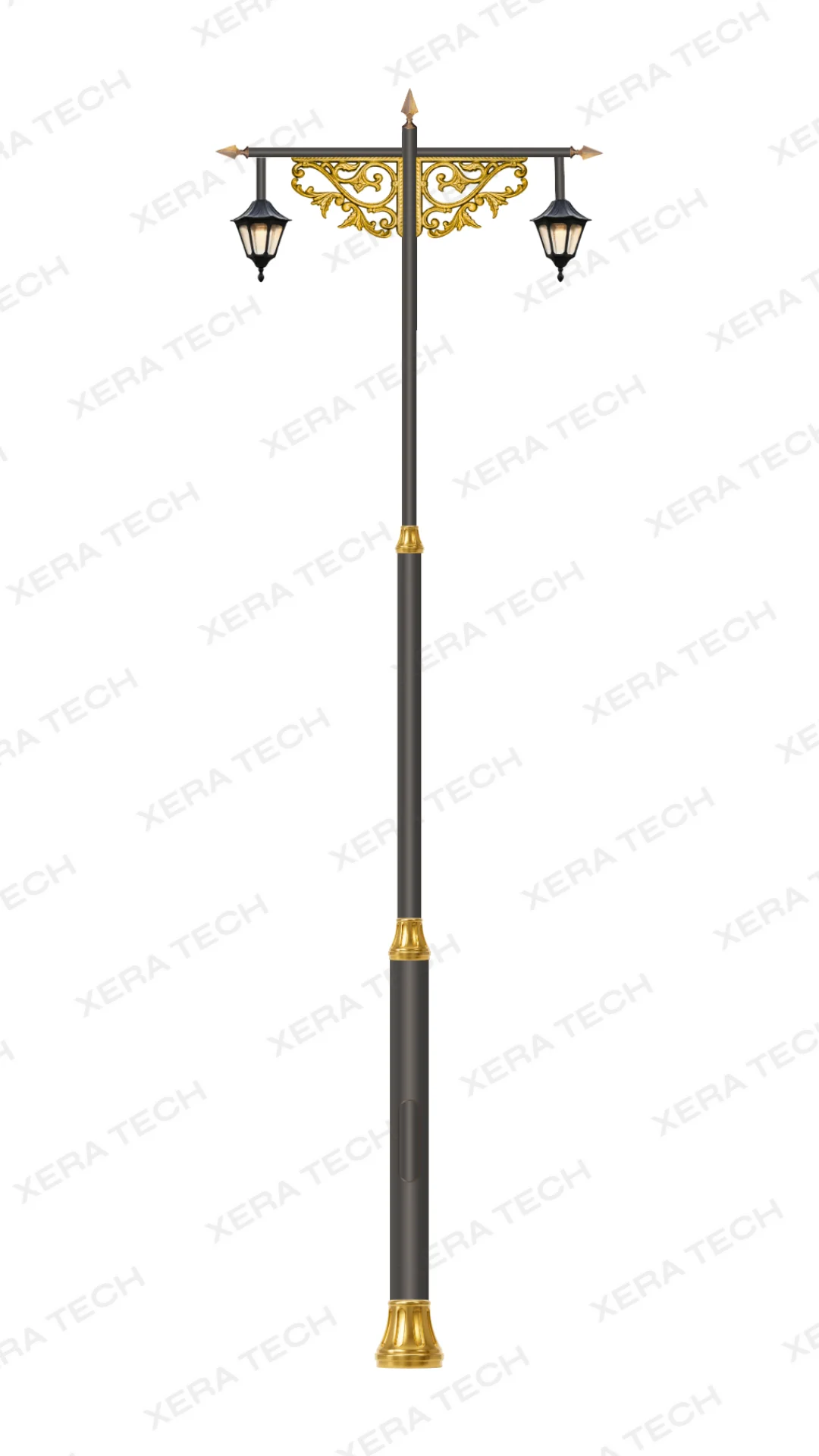 Decorative LED street light pole design 11