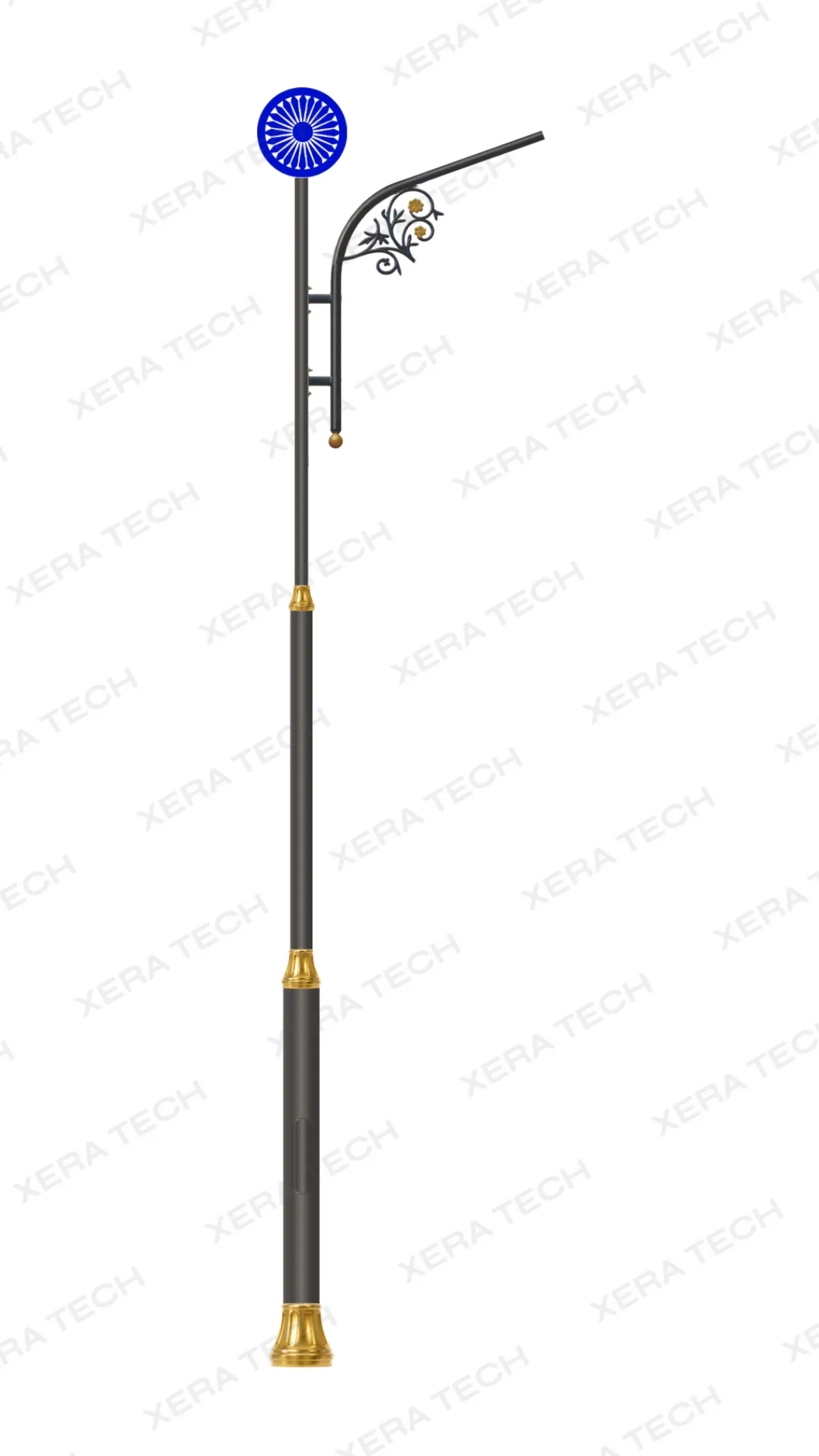 Decorative LED street light pole design 15