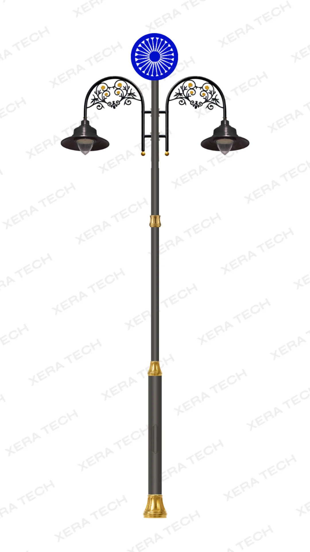 Decorative LED street light pole design 18