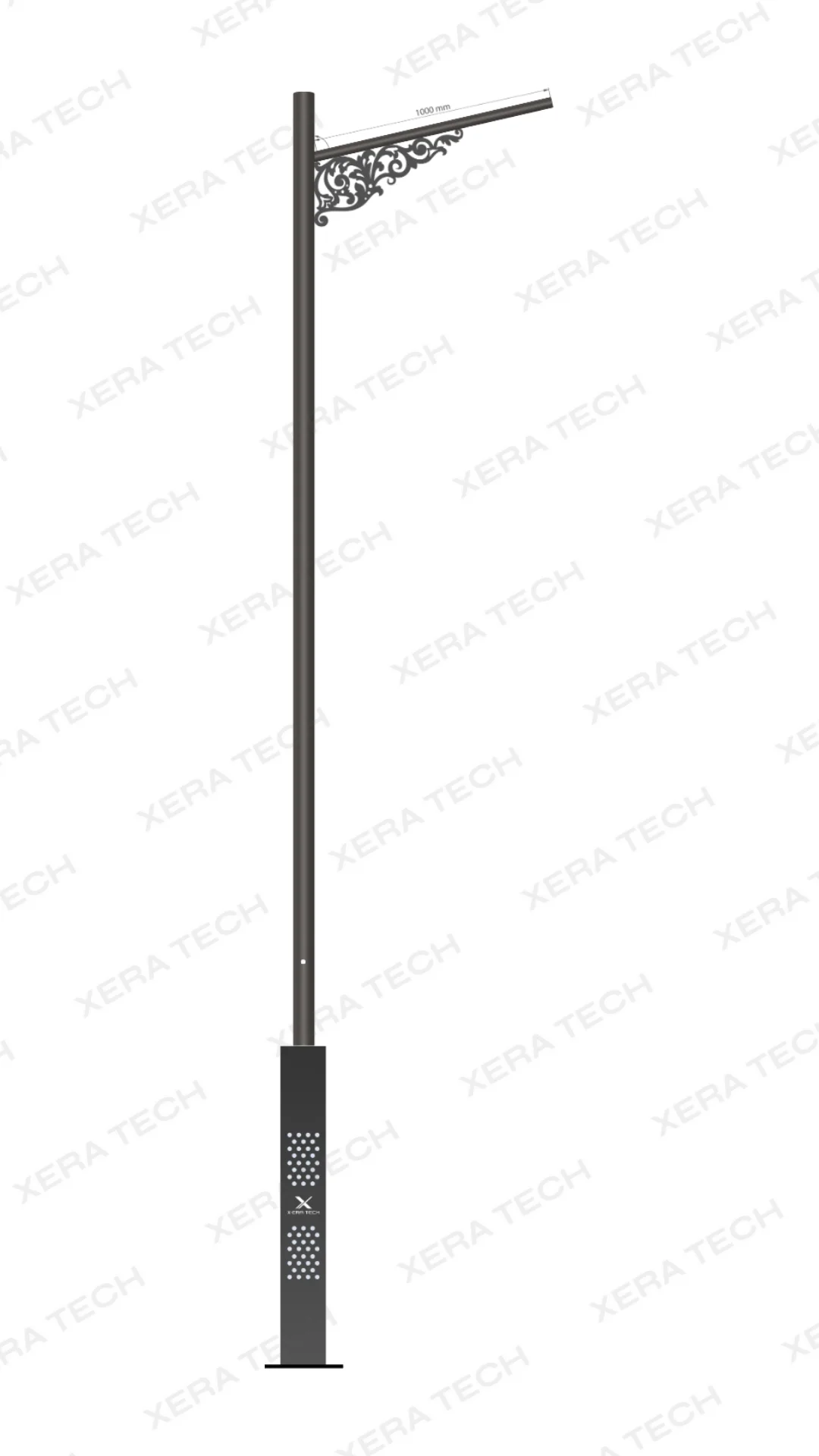Decorative LED street light pole design 23