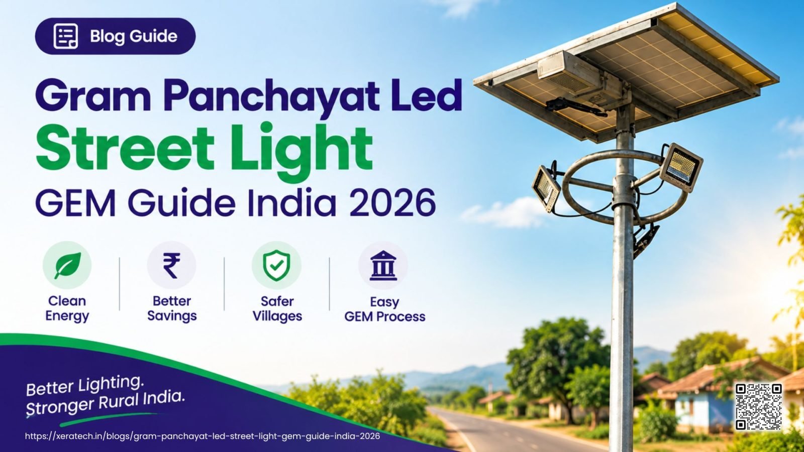 Gram Panchayat LED Street Lights on GeM 2026: 16th Finance Commission Funds, Buying Steps and 24W and 36W Options