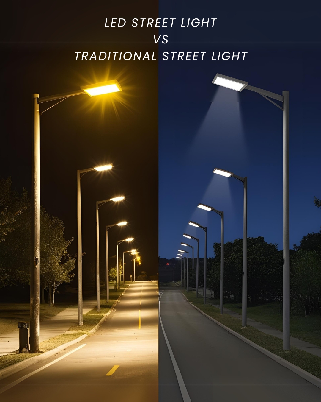 Led Street Light Vs Traditional Street Lights