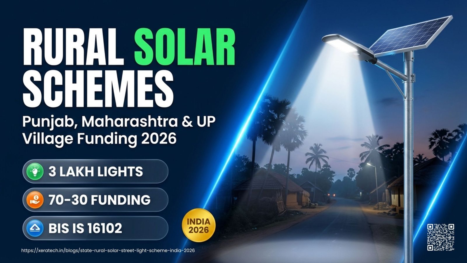 State Rural Solar Street Light Schemes India 2026: Punjab, Maharashtra, UP and How Gram Panchayats Access Funding