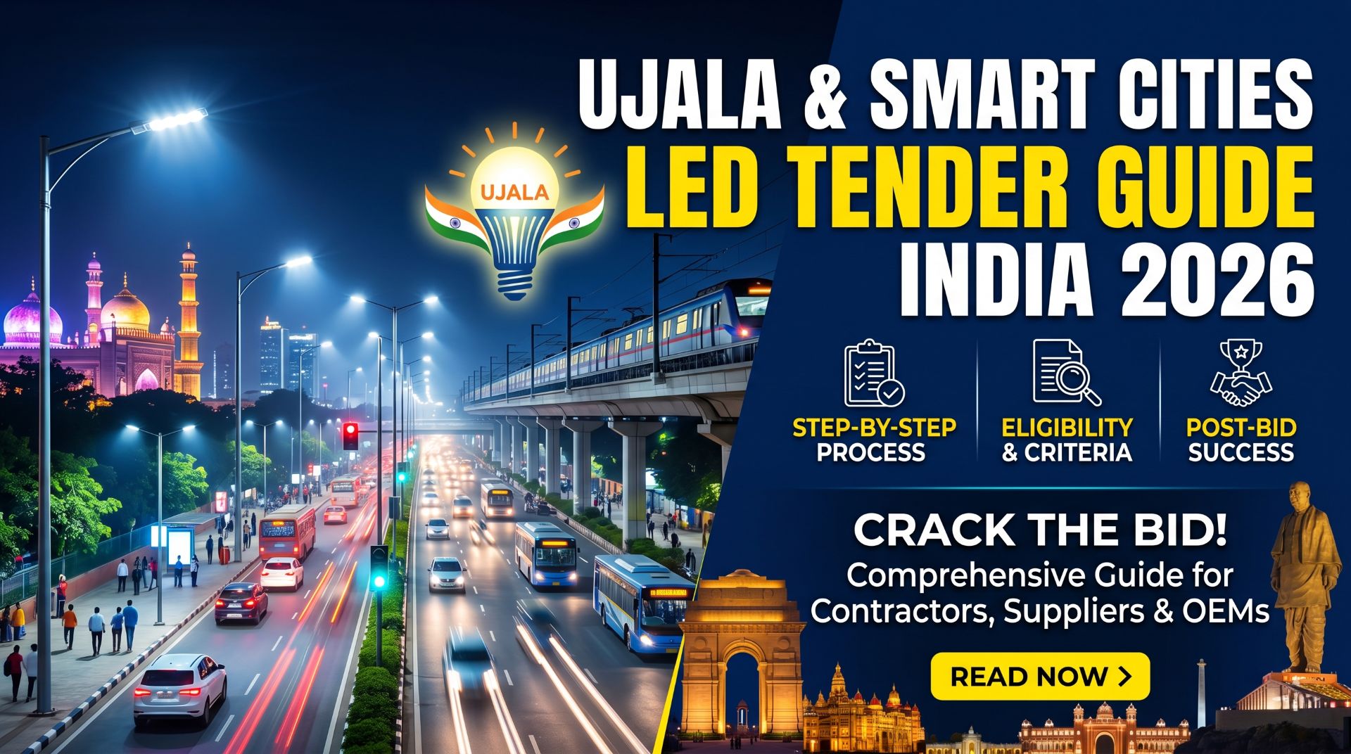 UJALA & Smart Cities Mission 2026: How LED Lighting Tenders Work — and How Contractors Can Win Them