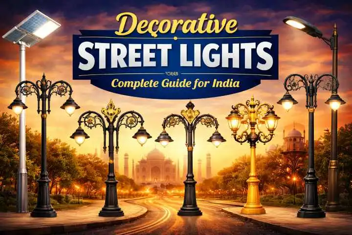 Decorative Street Lights in India: The Complete Guide to Poles, Themes, Applications & Xeratech Designs