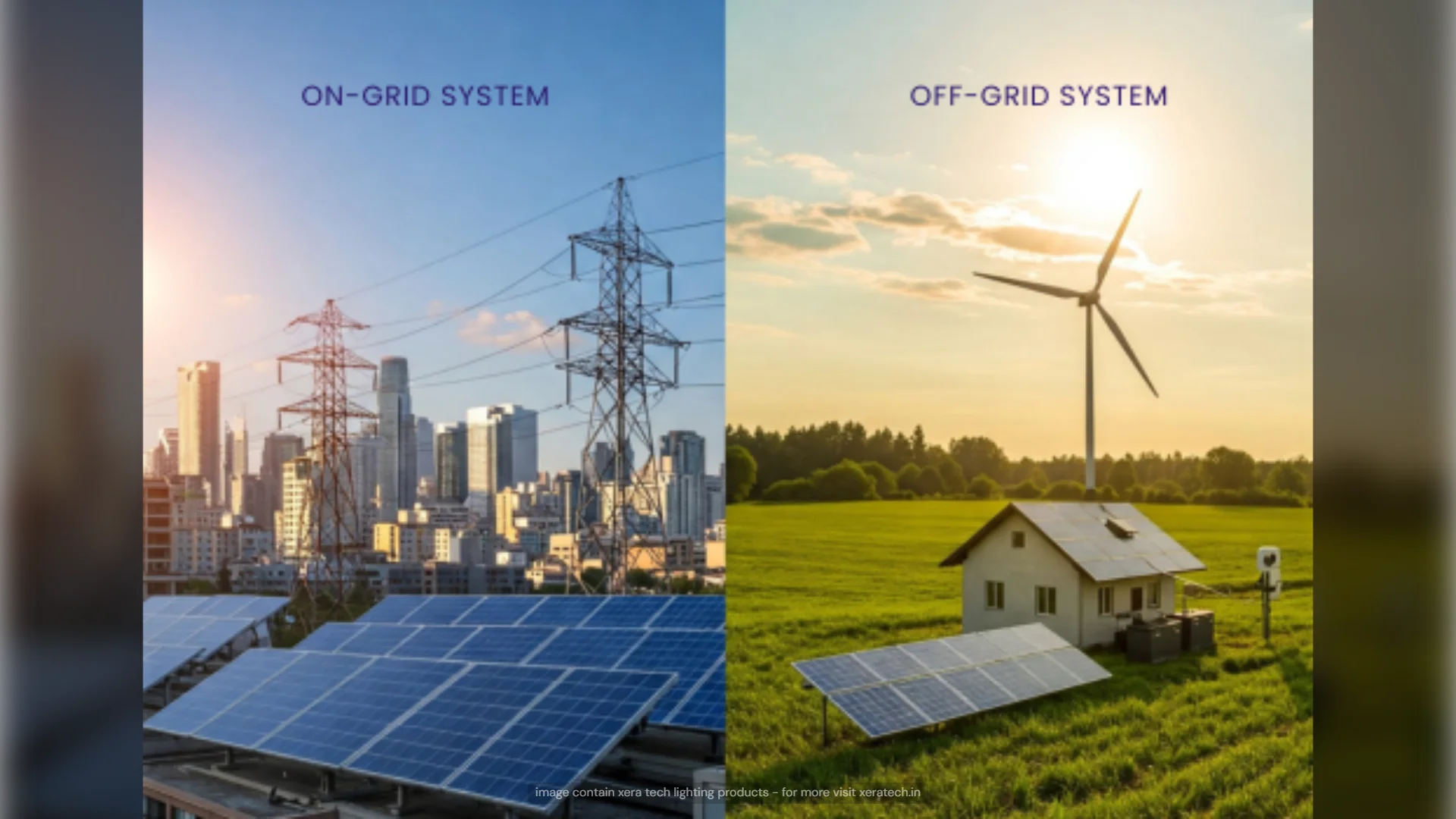 Solar On-Grid vs. Off-Grid Systems: Components, Working & Benefits