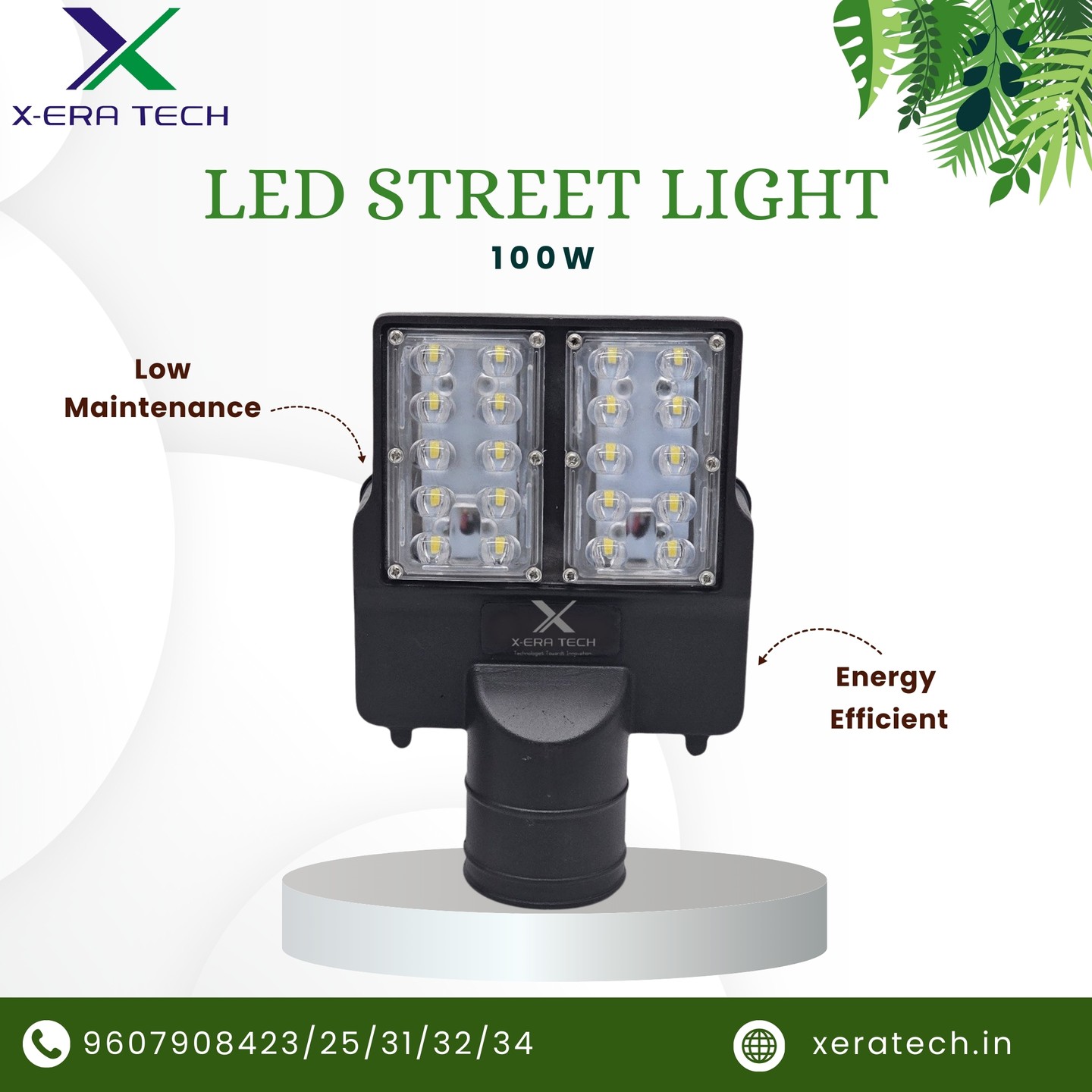 100W LED street light product photo