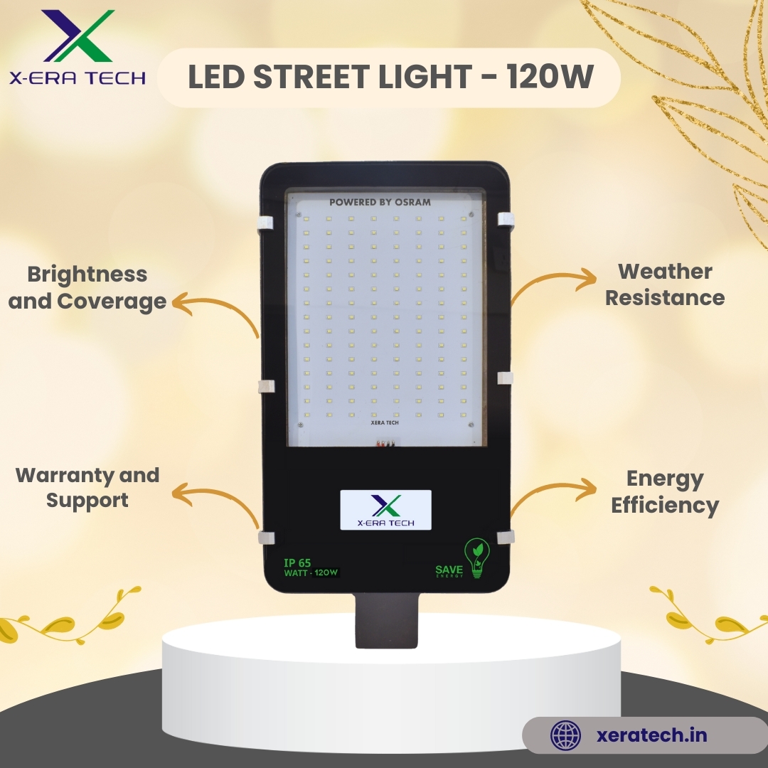 Glass model 120W LED street light