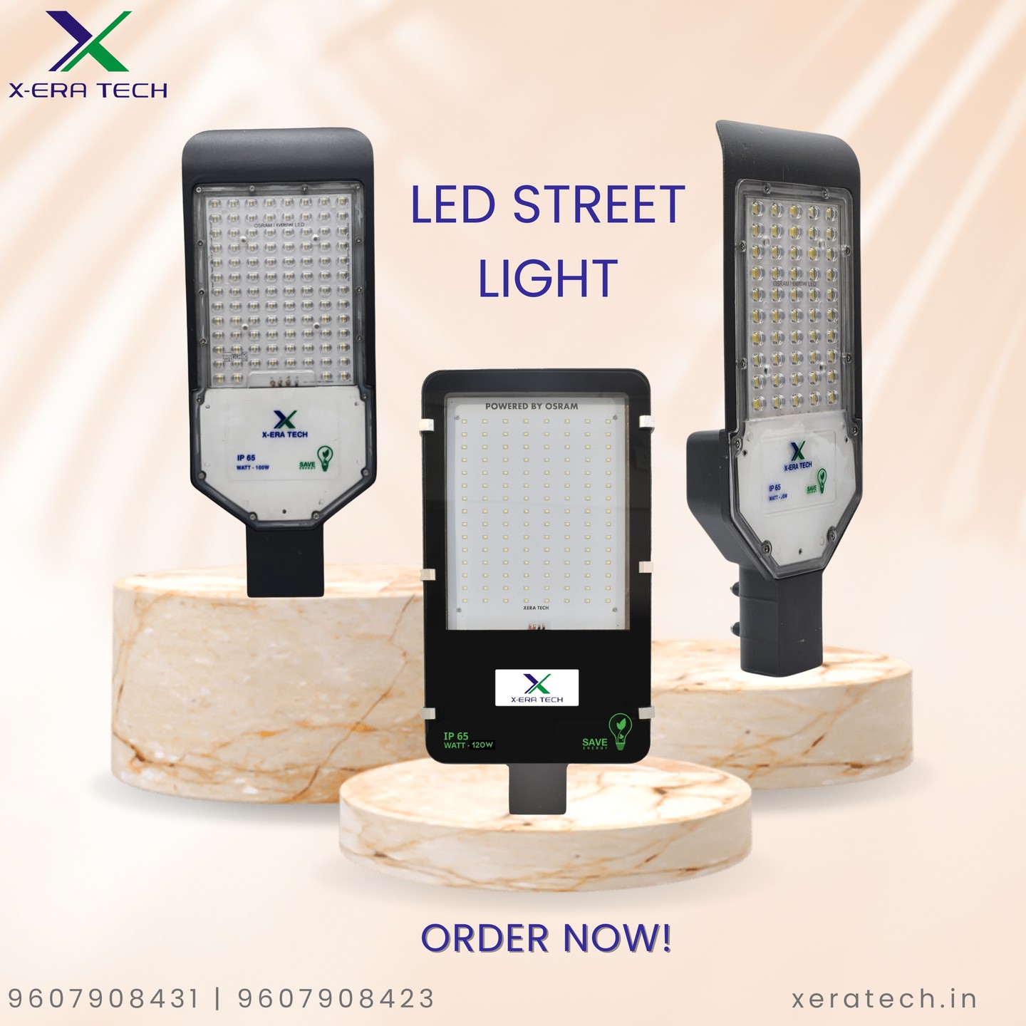 Multiple LED street light models product collage