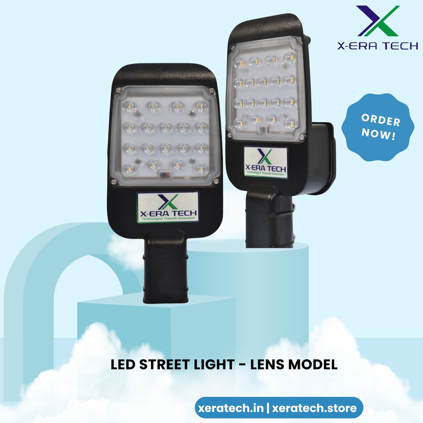 Lens model LED street light catalogue photo