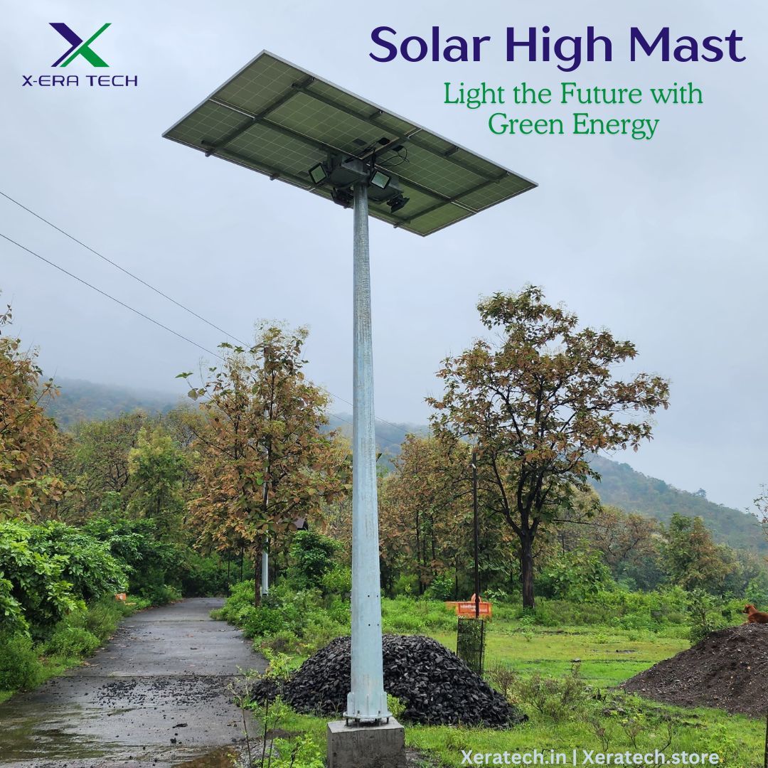 Solar high mast light product photo standard