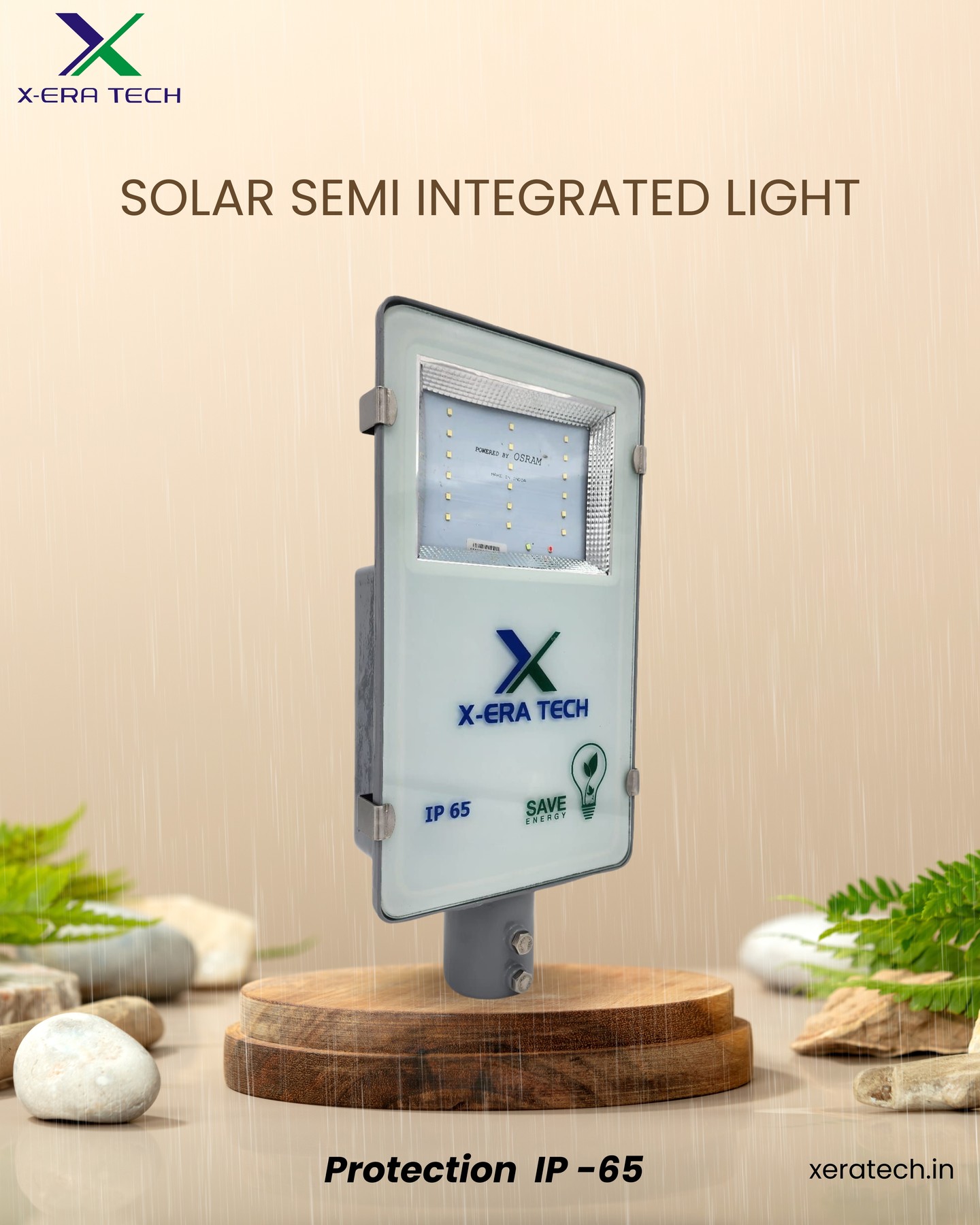 Solar lighting solution infographic