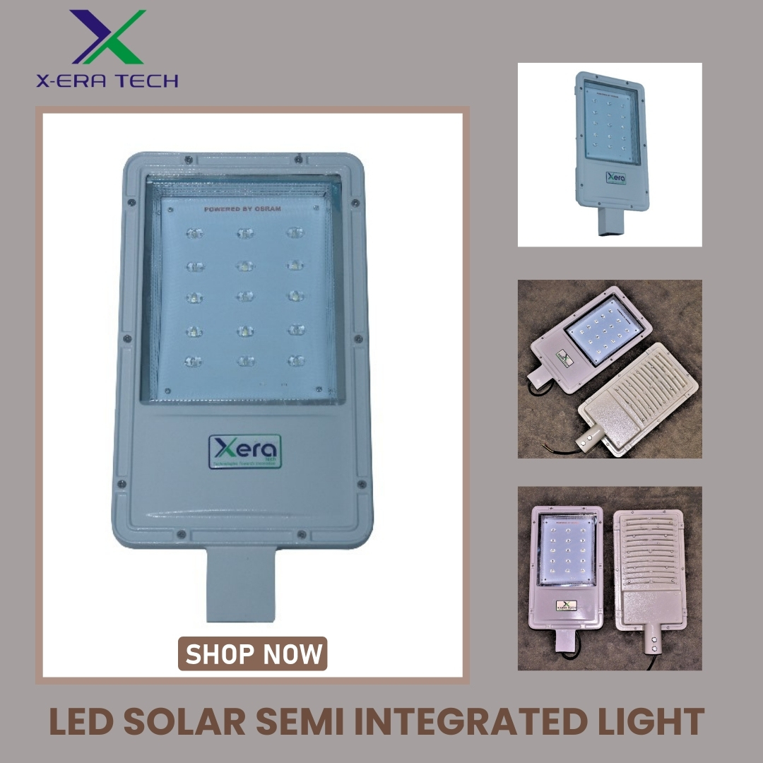 Semi-integrated solar street light product photo