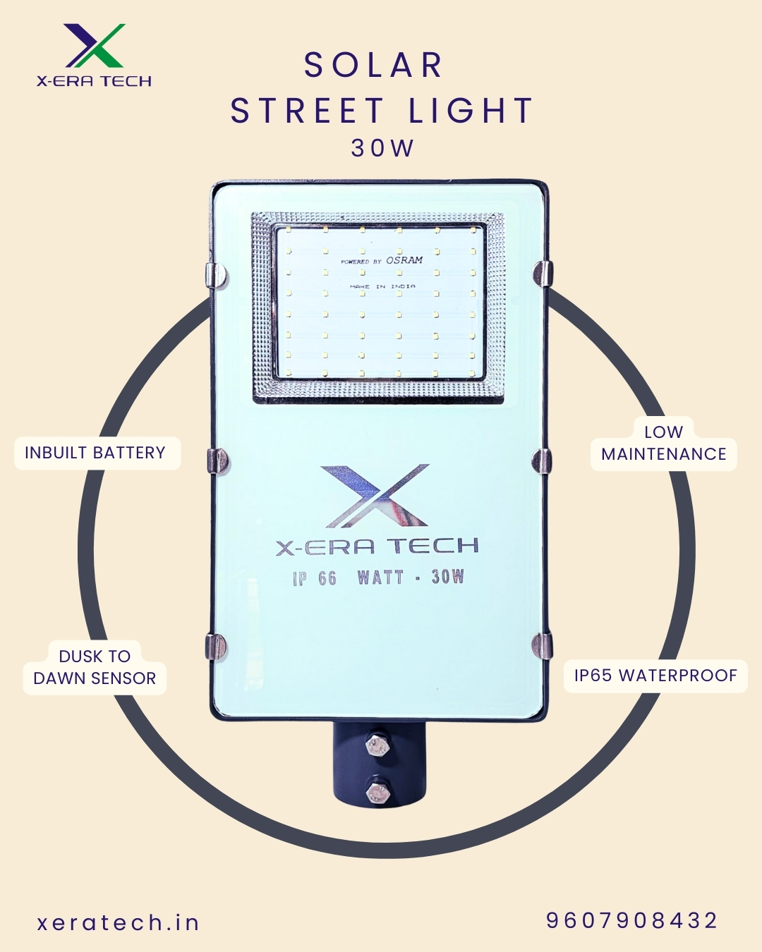 Solar street light product image 4