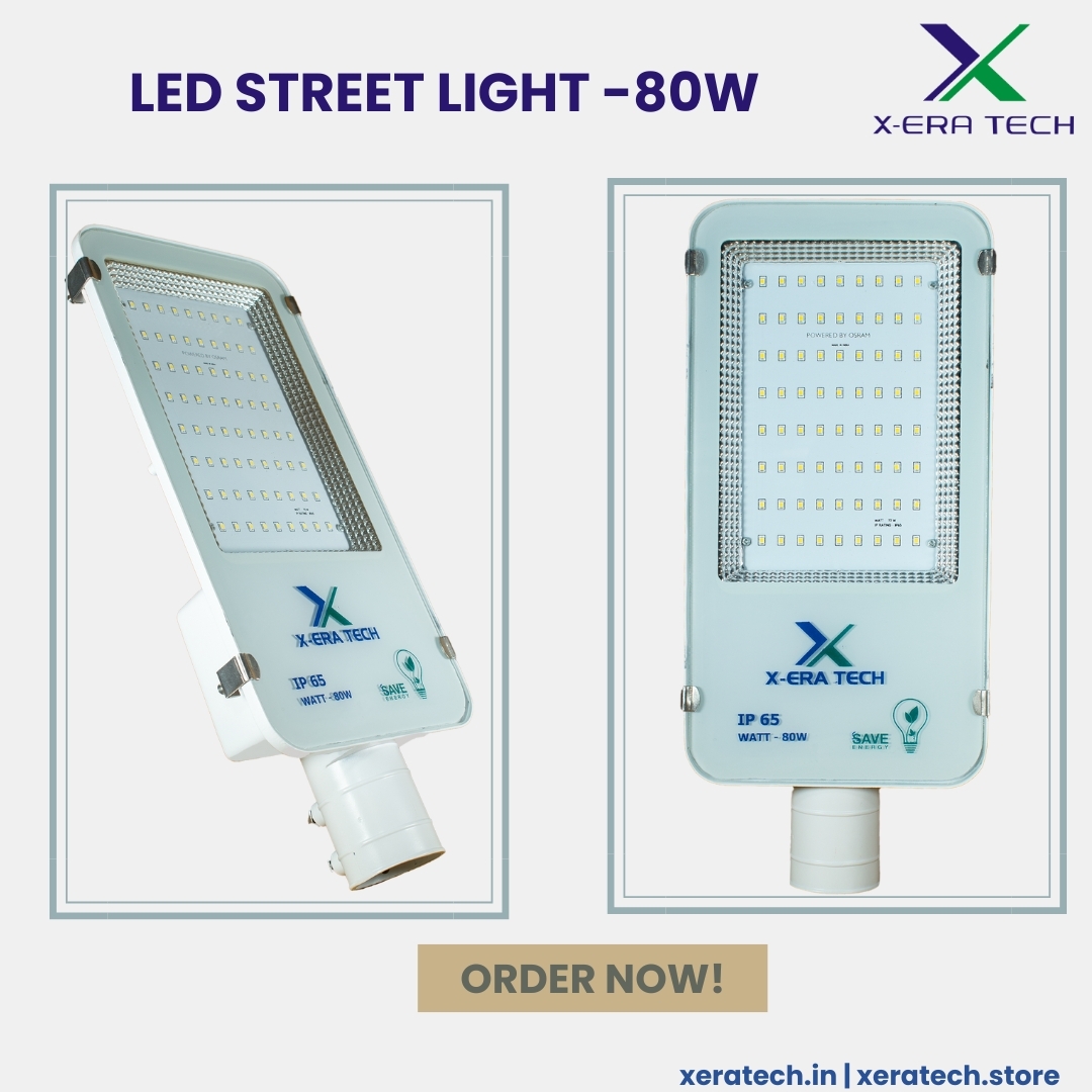 80W glass model LED street light