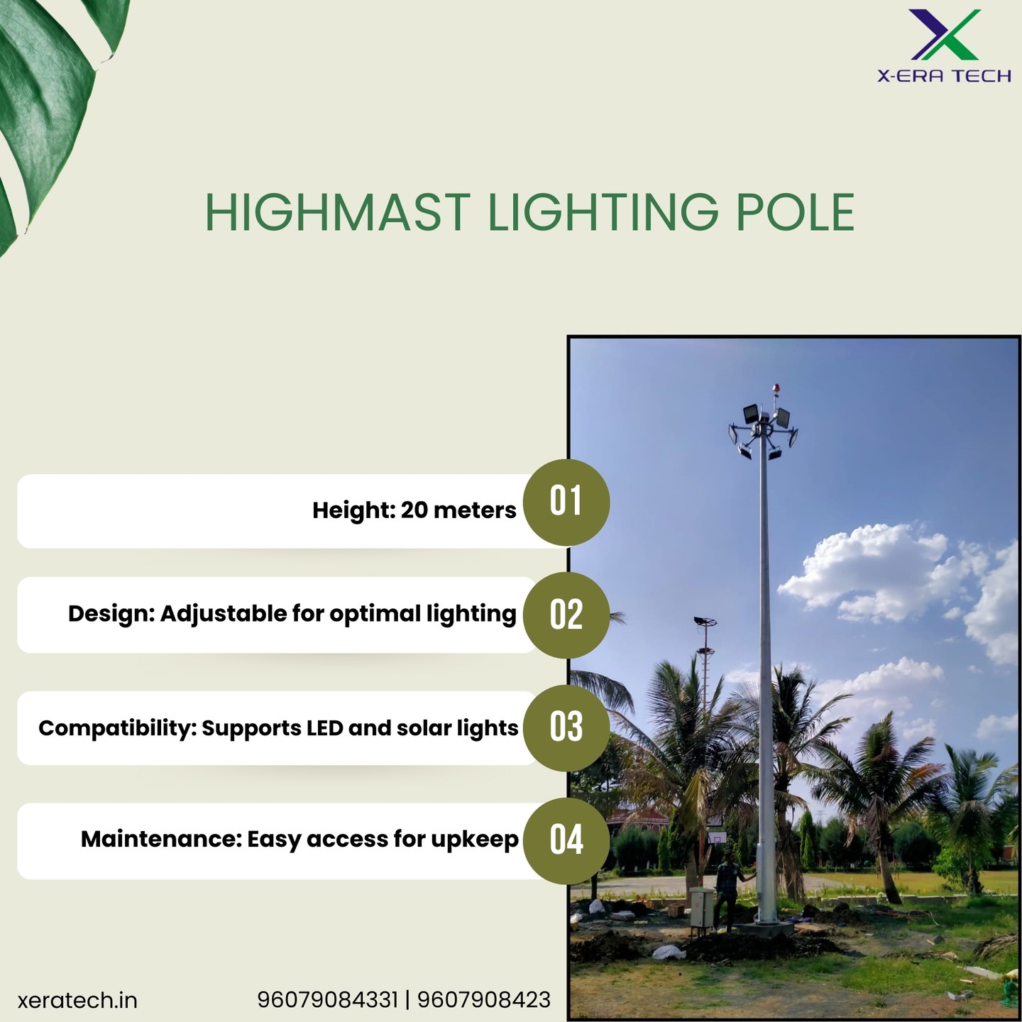 High mast lighting pole product image