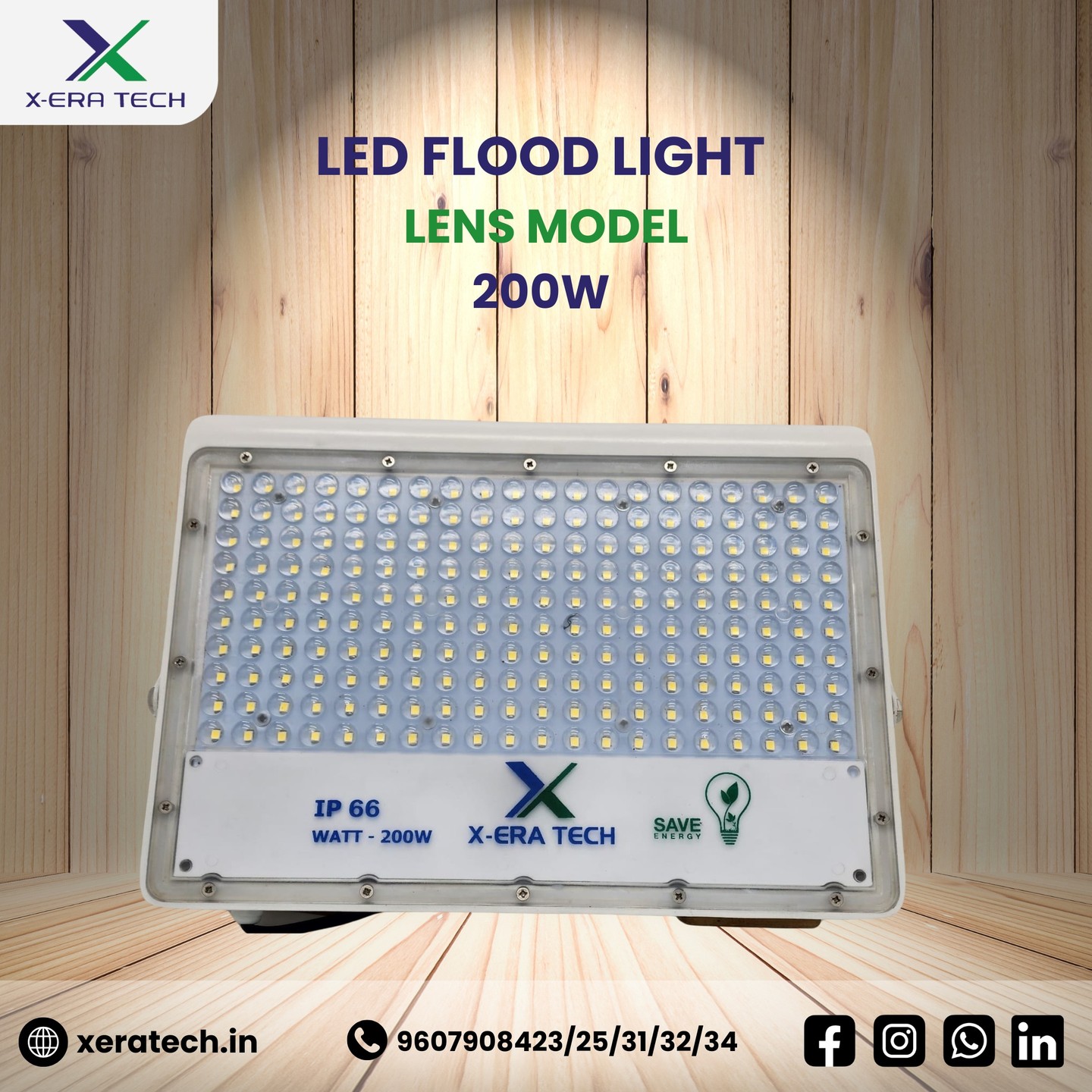 Lens model flood light product photo