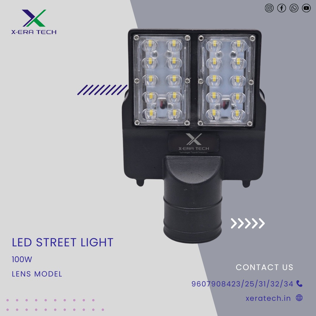 Lens model LED street light product photo