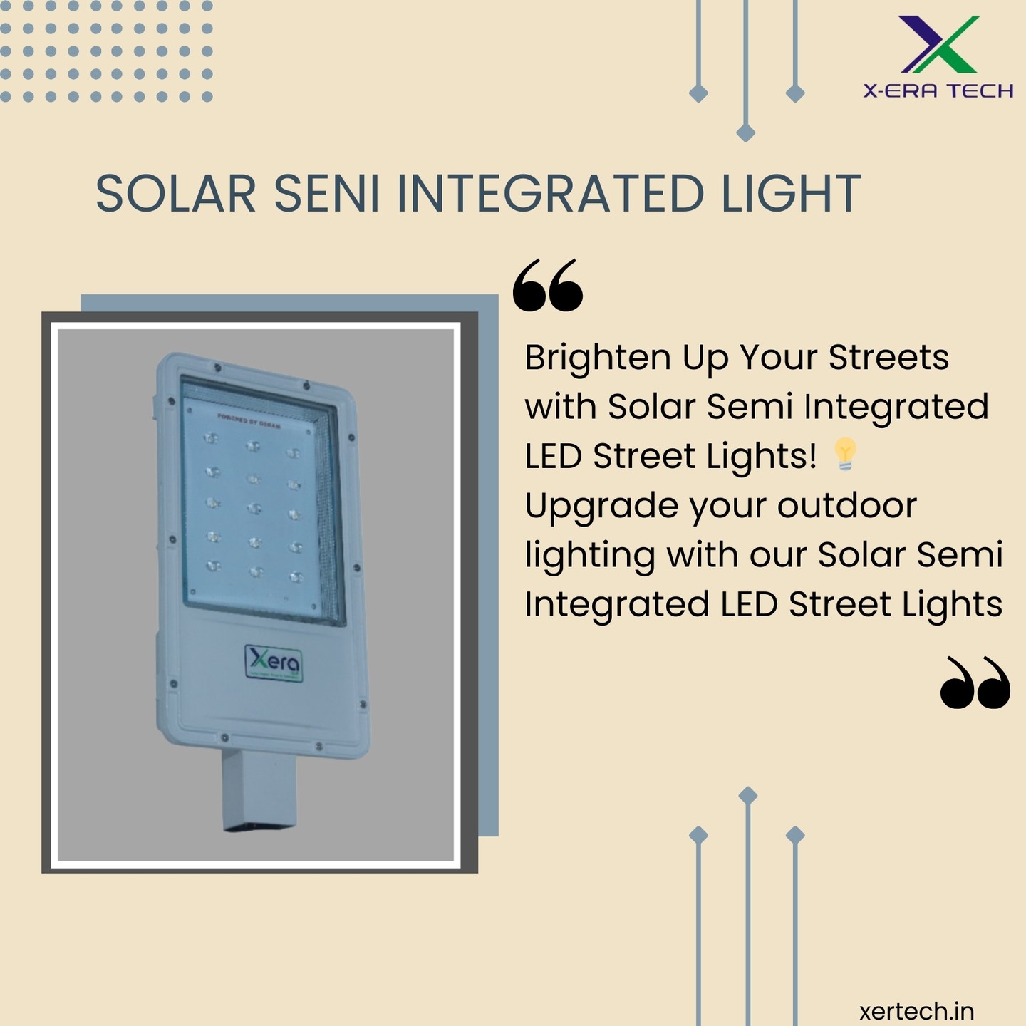 Semi-integrated solar light product image