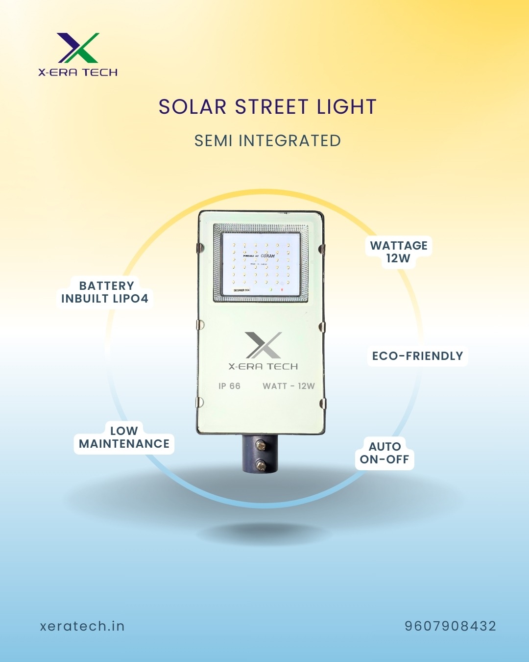 Semi-integrated solar lights product collage