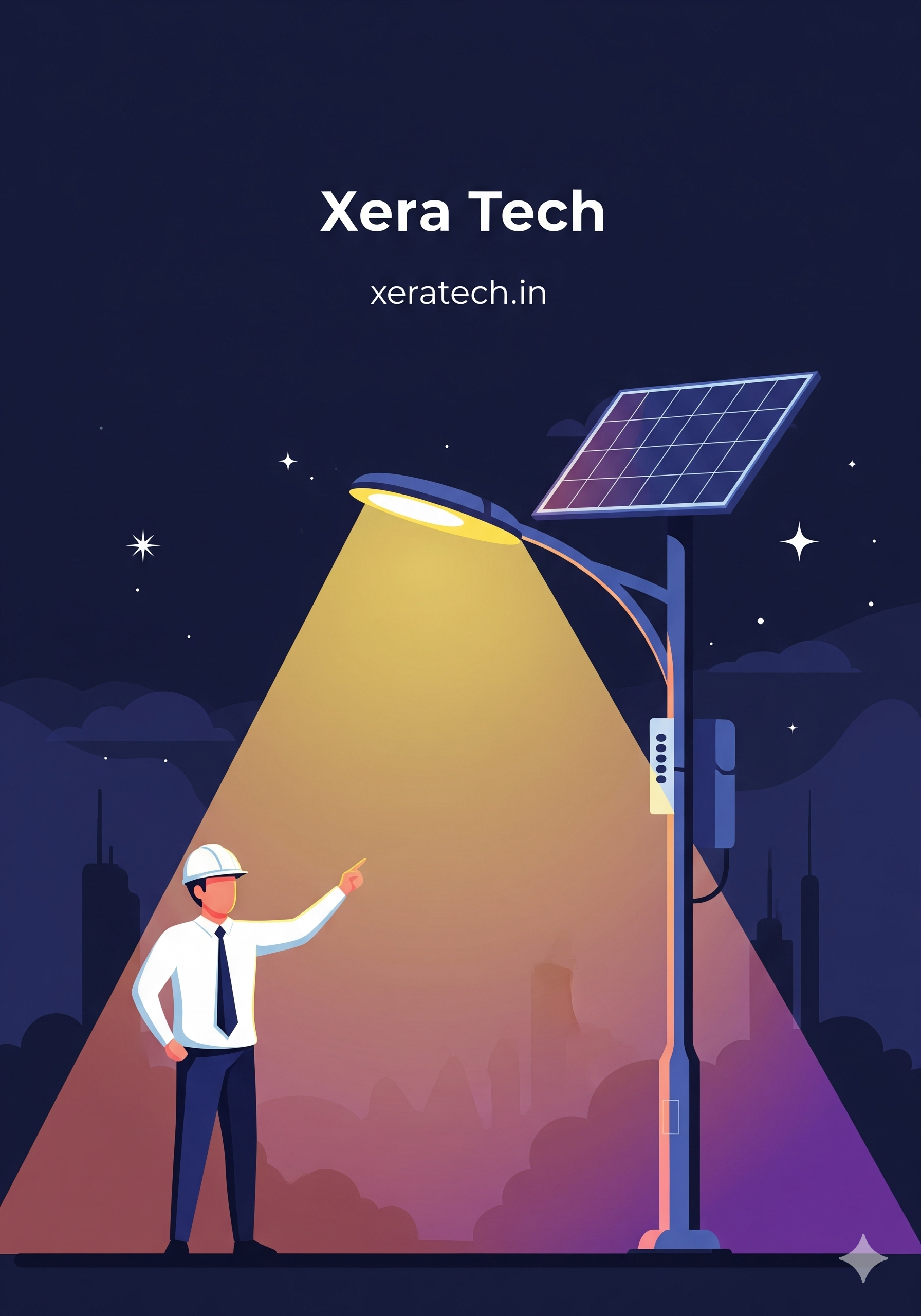 Solar street light PNG transparent product image