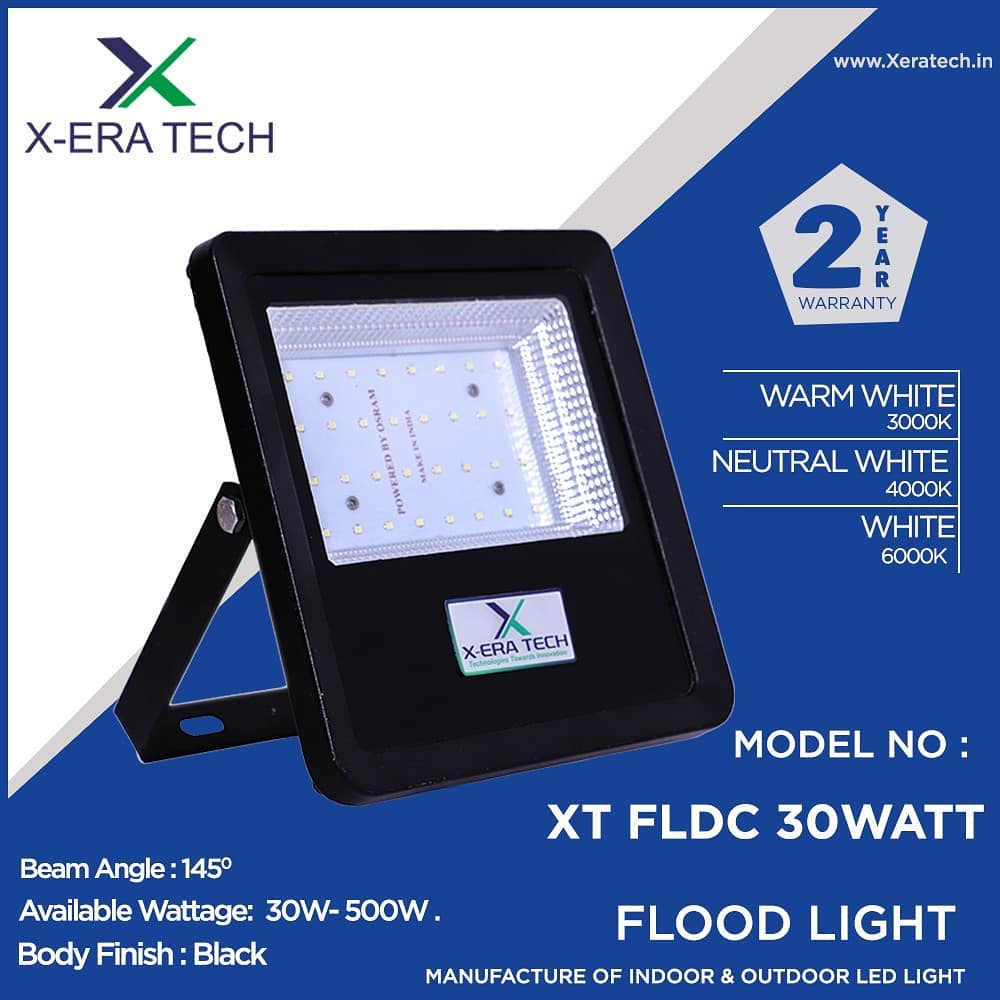 Glass model flood light standard product shot
