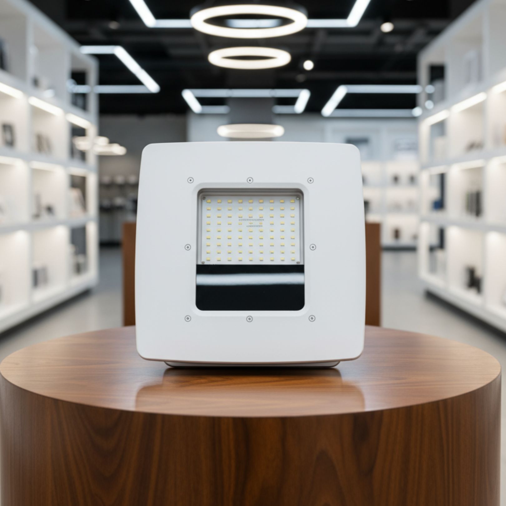 Xeratech LED luminaire — die-cast aluminium body and IP-rated build quality
