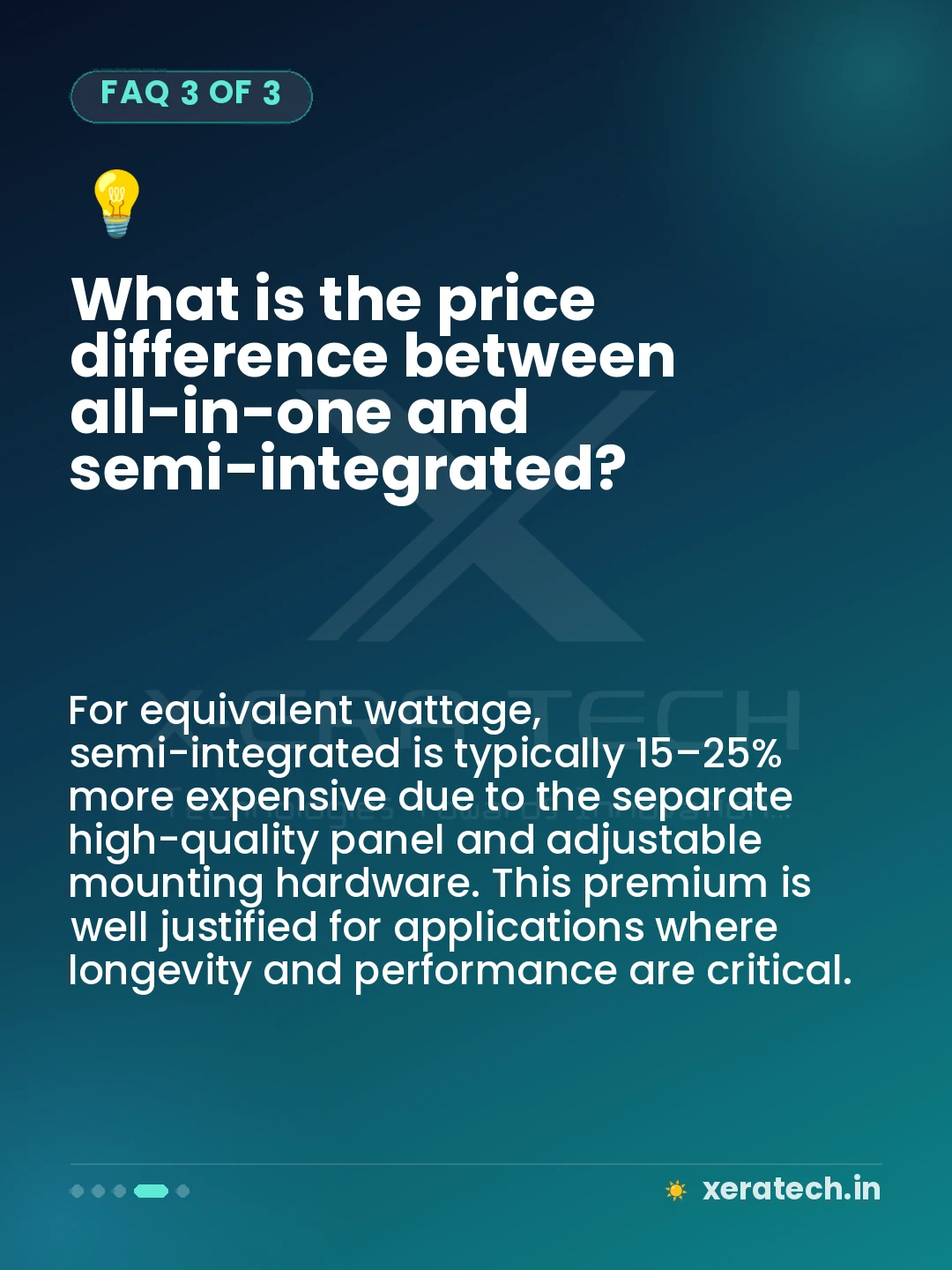 What is the price difference between all-in-one and semi-integrated?