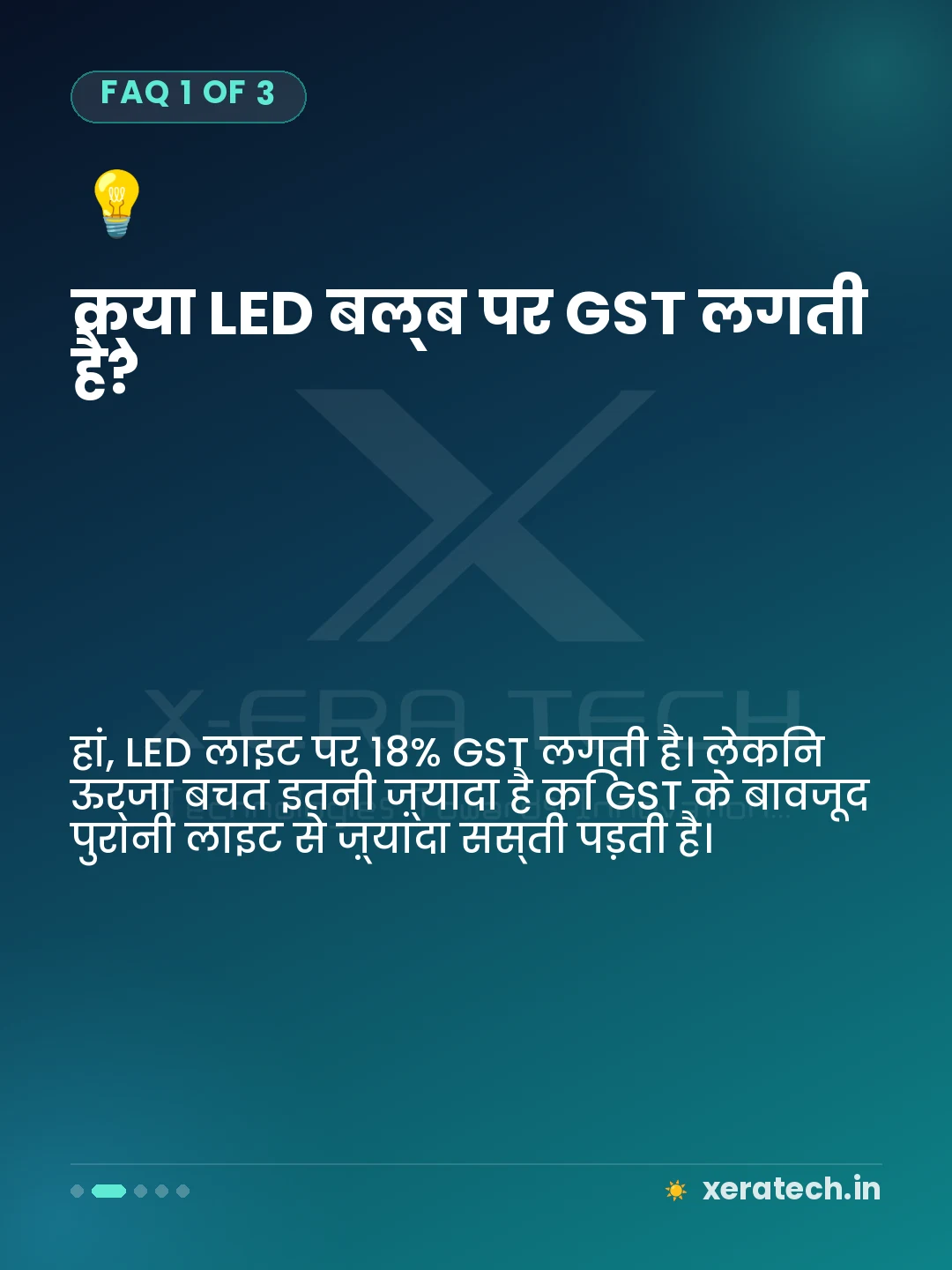 क्या LED बल्ब पर GST लगती है?