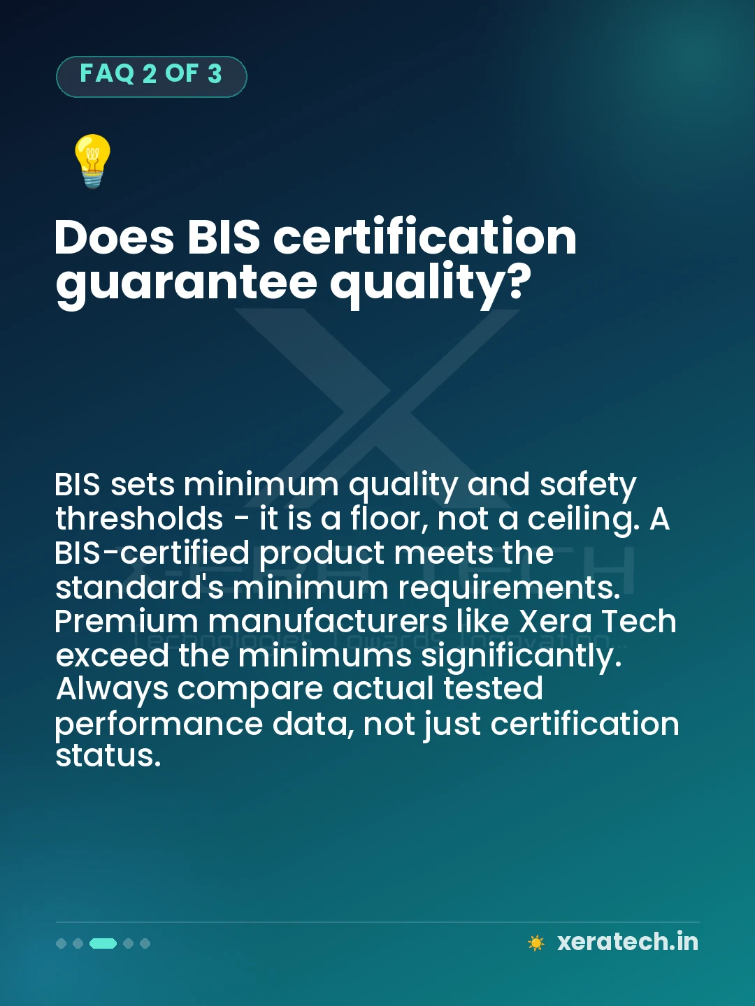 Does BIS certification guarantee quality?