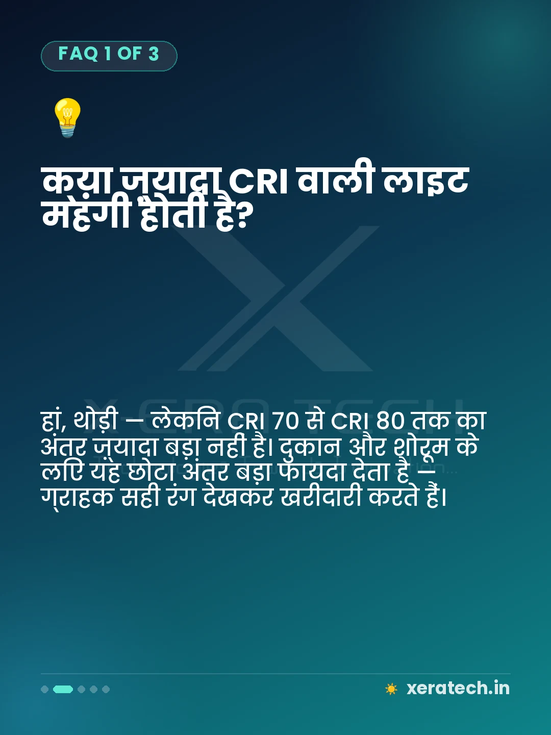 क्या ज़्यादा CRI वाली लाइट महंगी होती है?