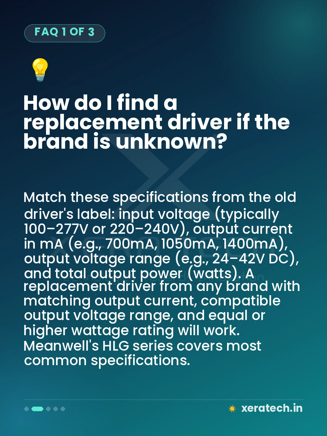 How do I find a replacement driver if the brand is unknown?