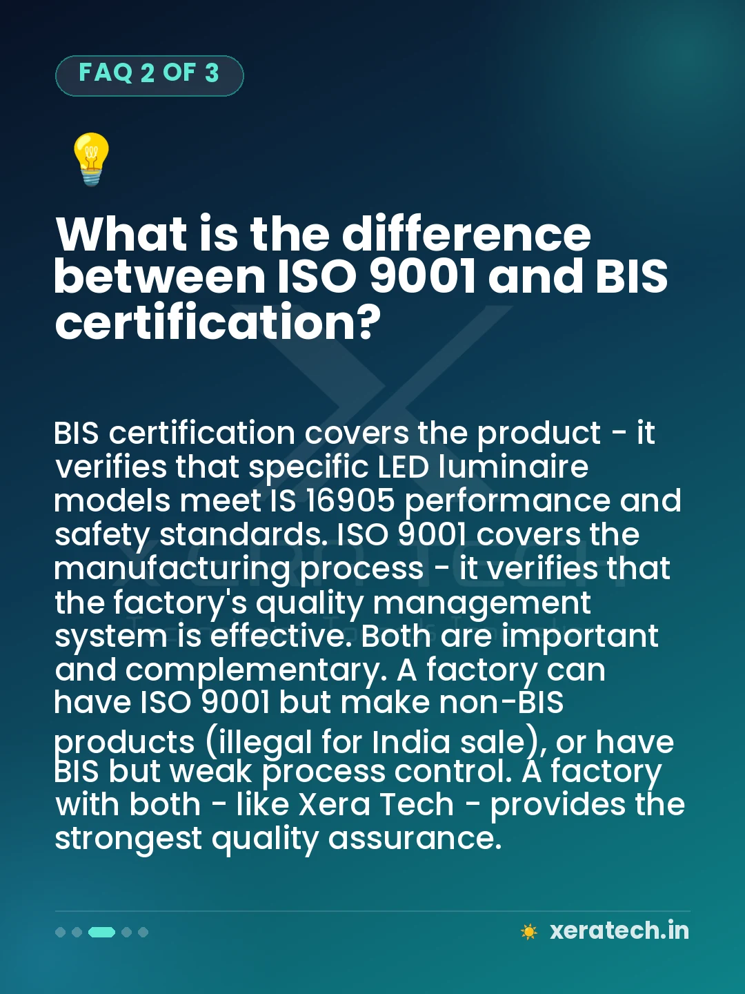 What is the difference between ISO 9001 and BIS certification?