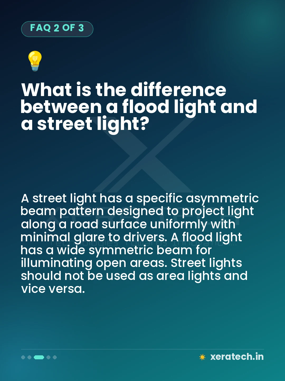 What is the difference between a flood light and a street light?