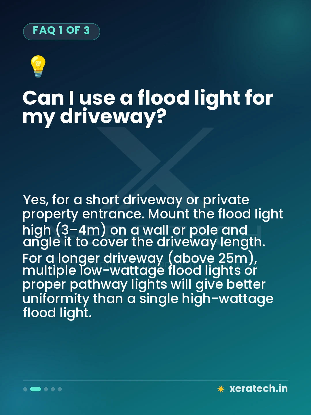 Can I use a flood light for my driveway?