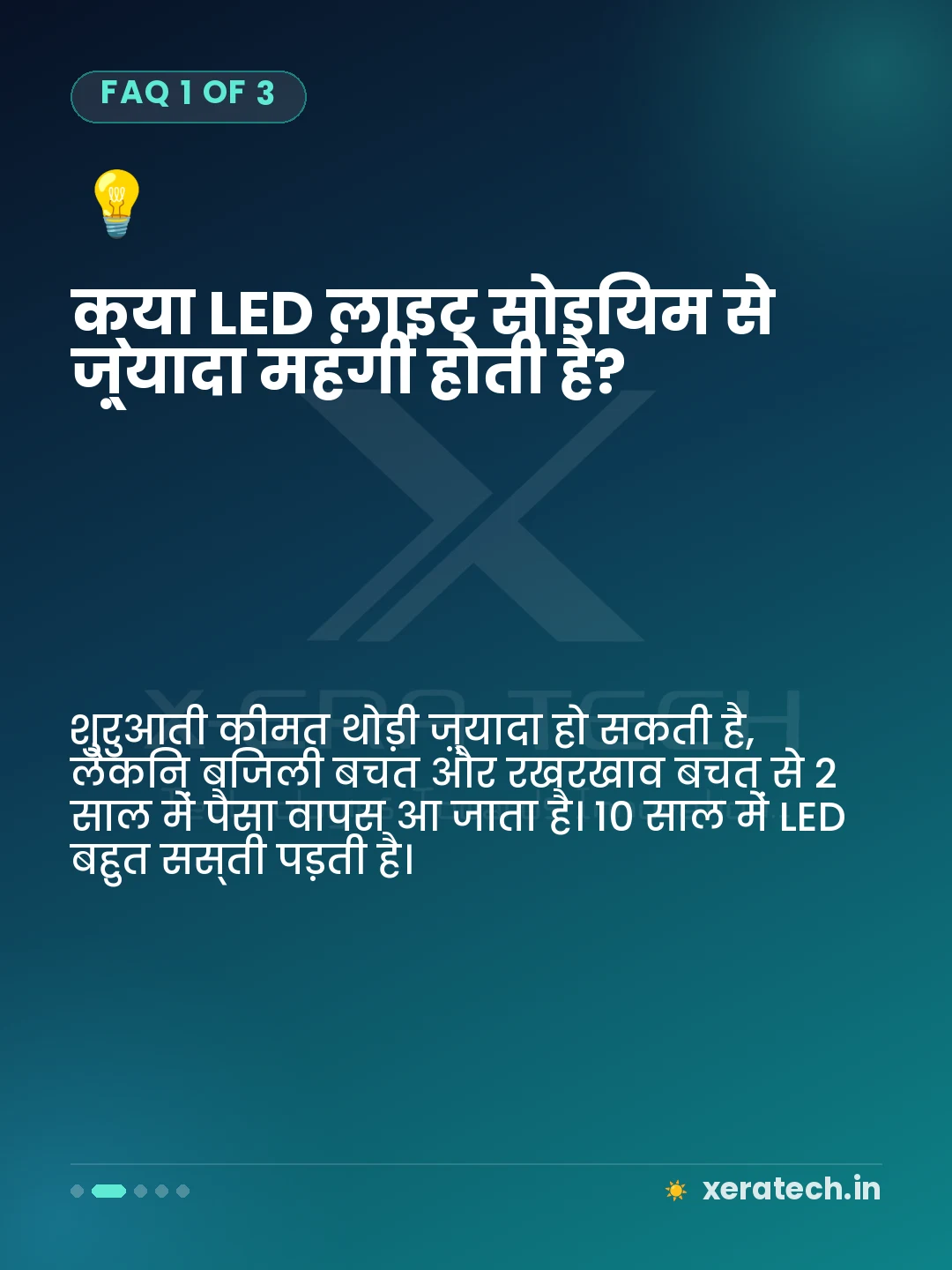 क्या LED लाइट सोडियम से ज़्यादा महंगी होती है?