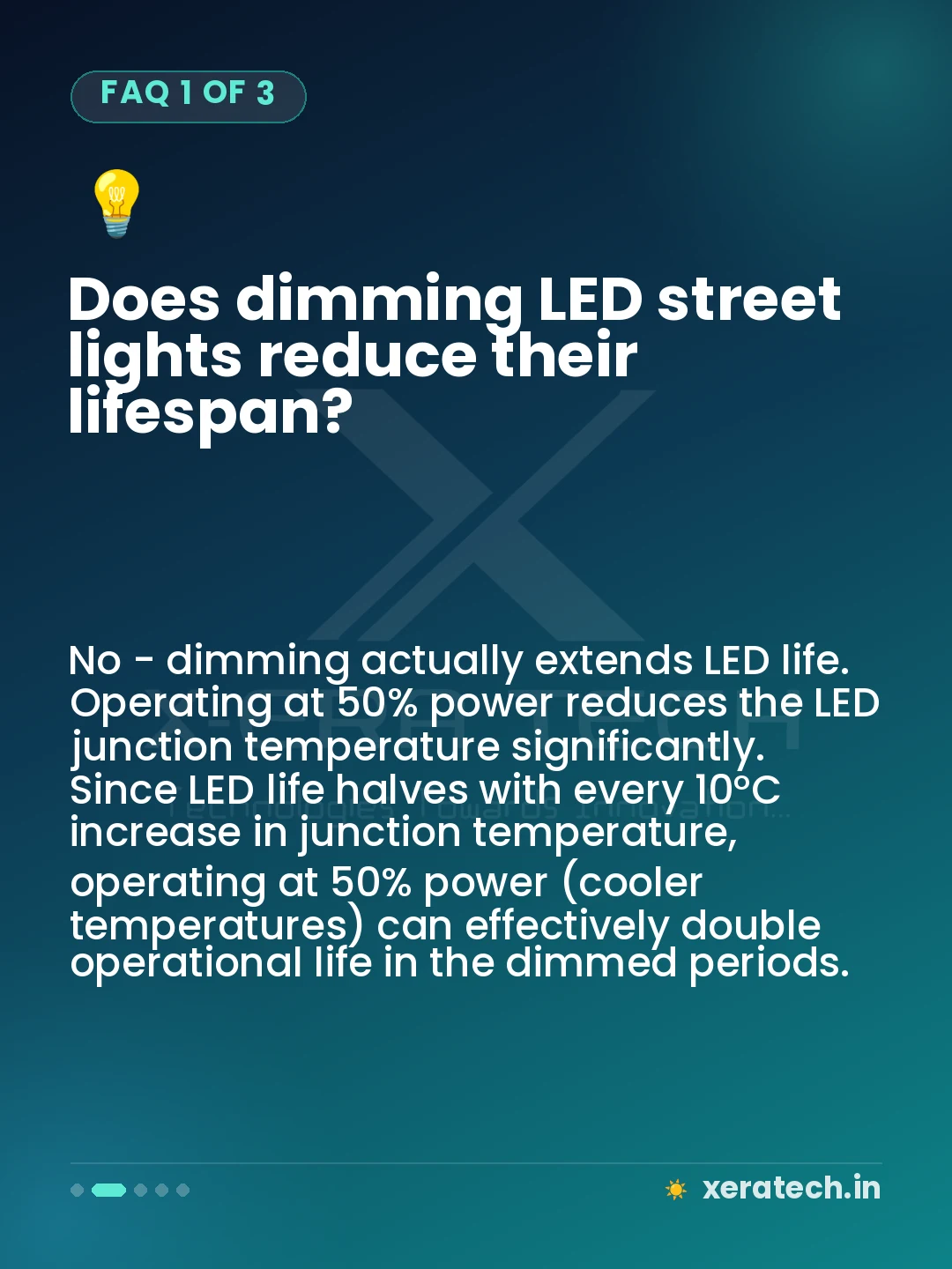 Does dimming LED street lights reduce their lifespan?