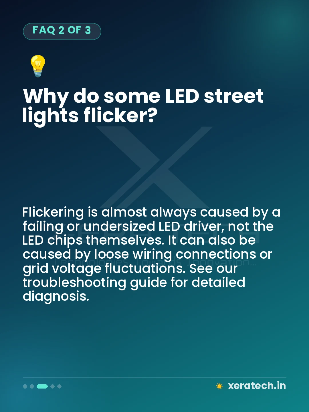 Why do some LED street lights flicker?