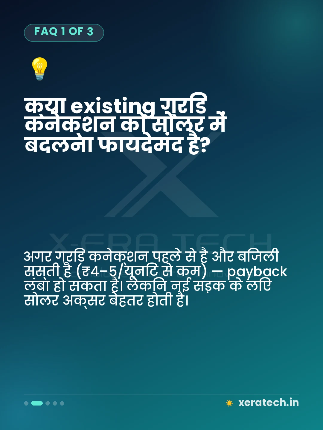 क्या existing ग्रिड कनेक्शन को सोलर में बदलना फायदेमंद है?