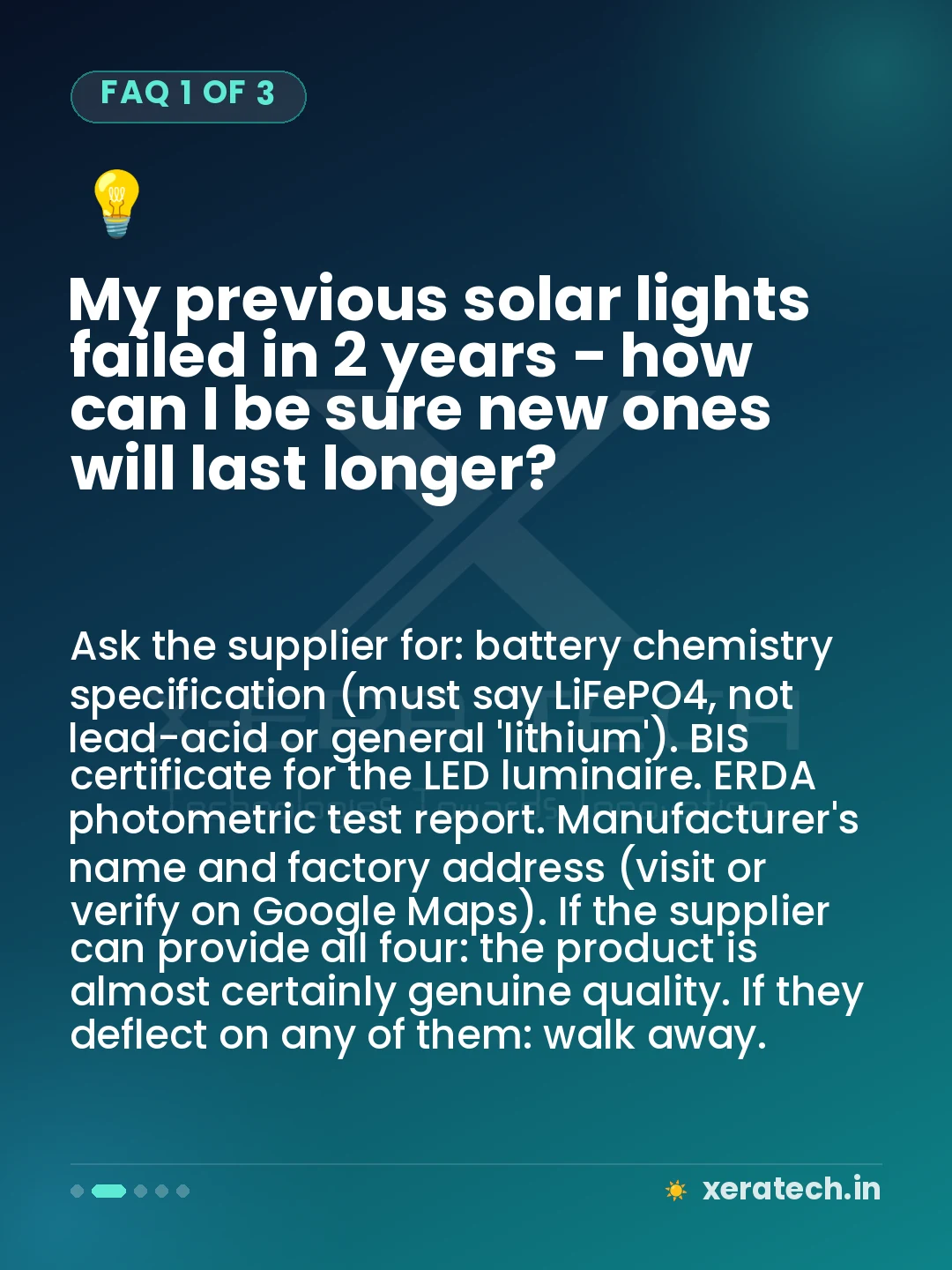My previous solar lights failed in 2 years - how can I be sure new ones will last longer?