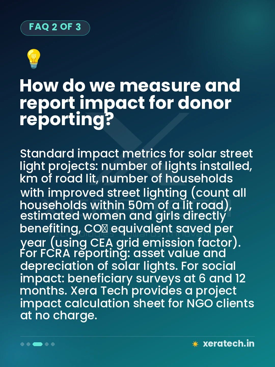 How do we measure and report impact for donor reporting?