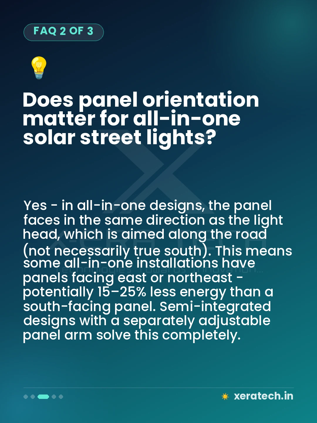 Does panel orientation matter for all-in-one solar street lights?