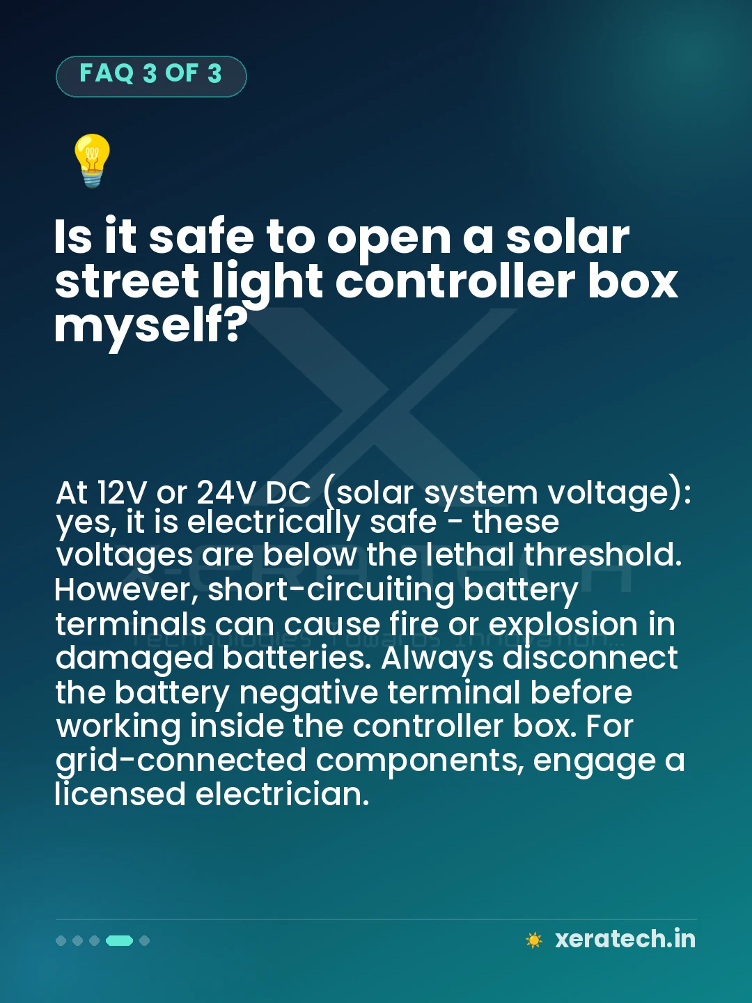Is it safe to open a solar street light controller box myself?