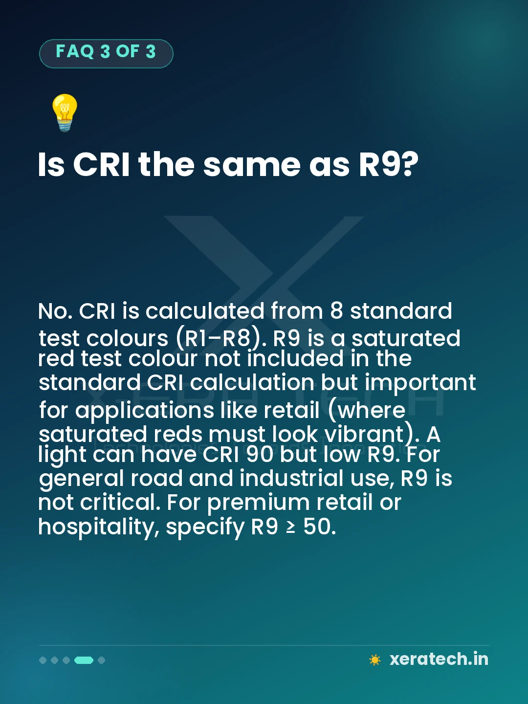 Is CRI the same as R9?