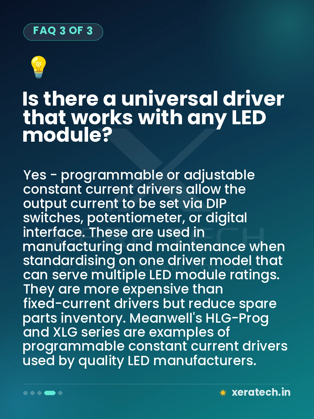 Is there a universal driver that works with any LED module?