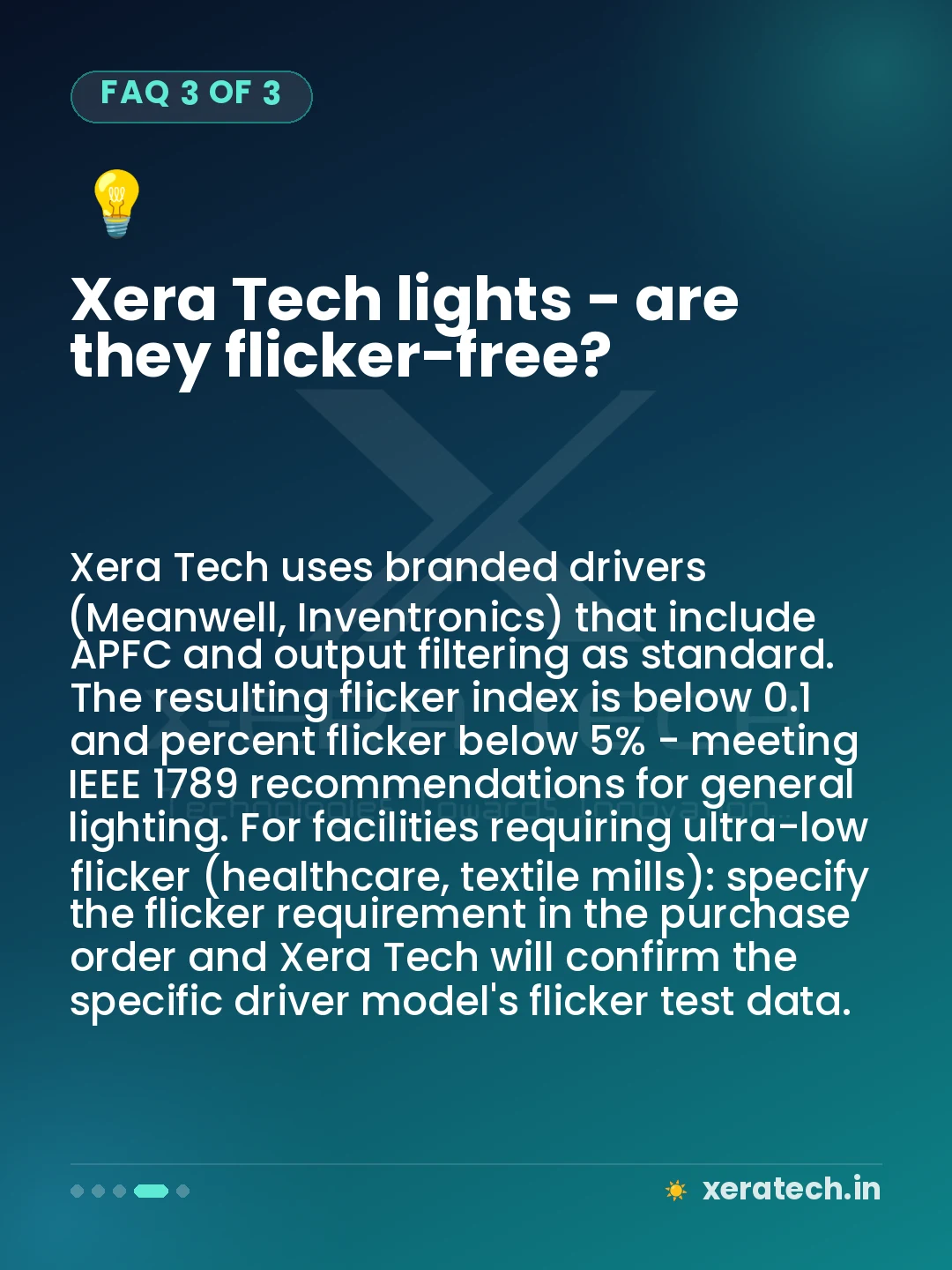 Xera Tech lights - are they flicker-free?