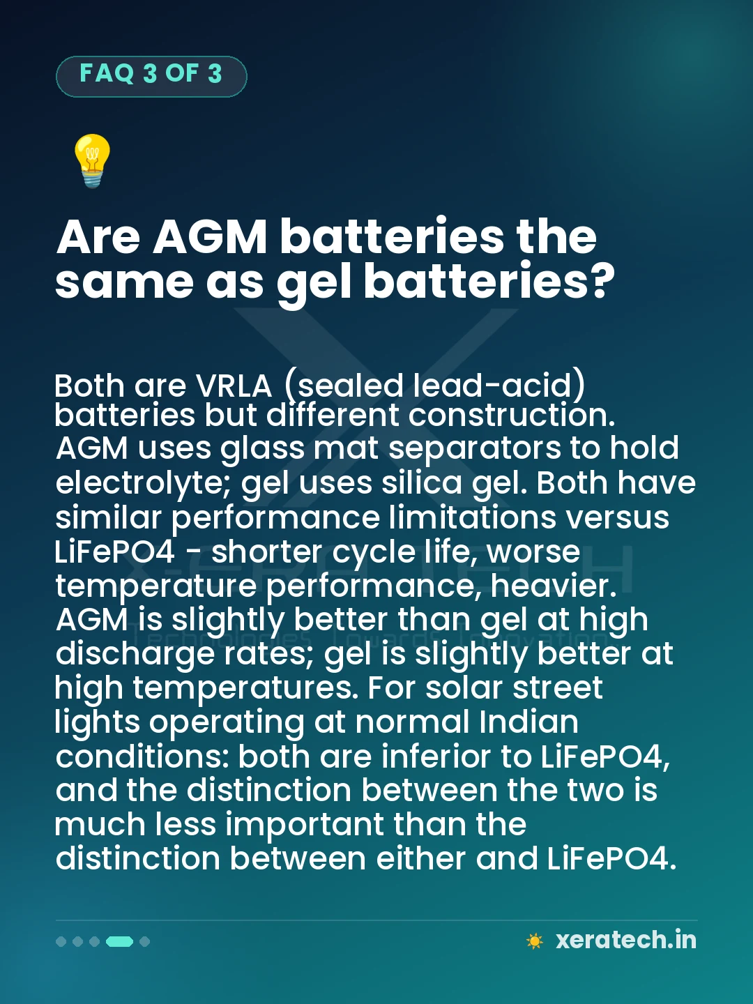 Are AGM batteries the same as gel batteries?