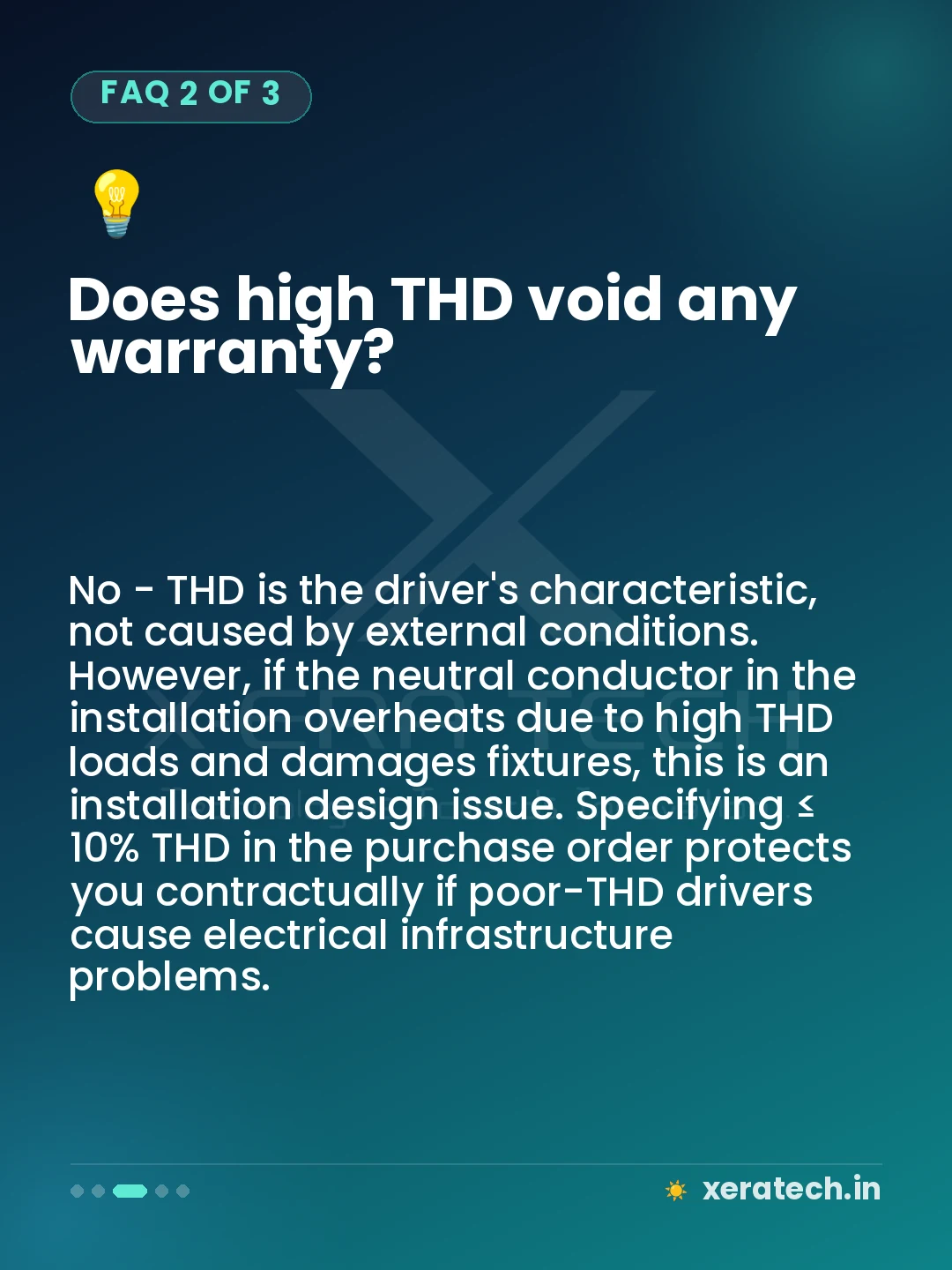 Does high THD void any warranty?
